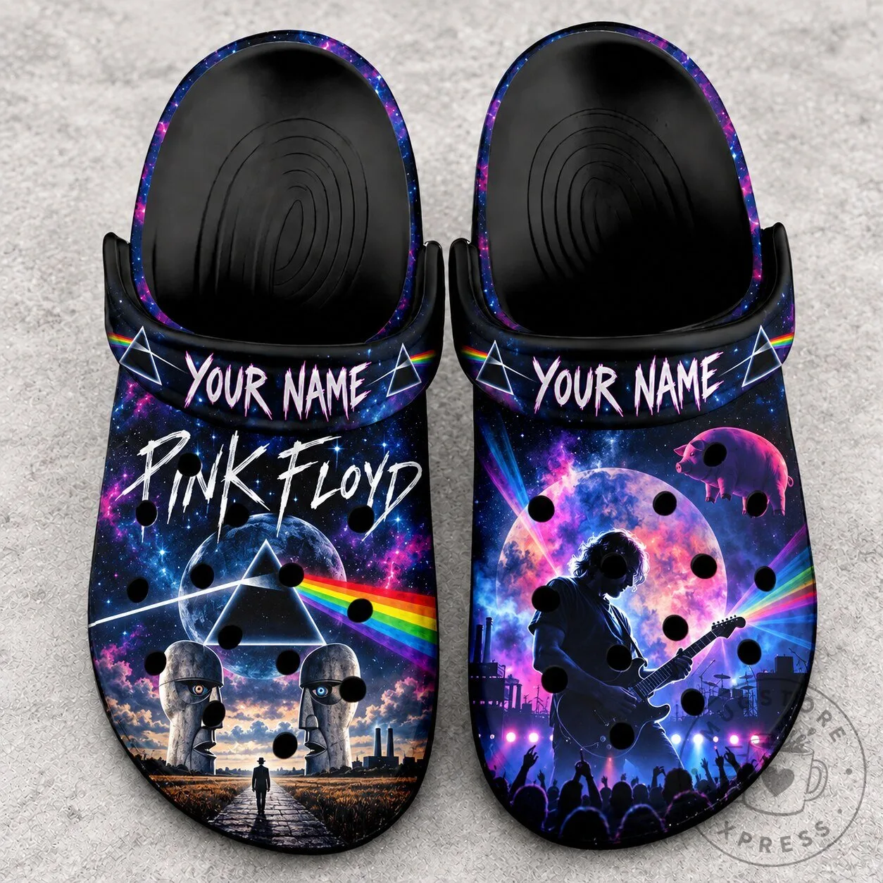 Pink Floyd The Dark Side of the Moon Personalized Clogs Shoes