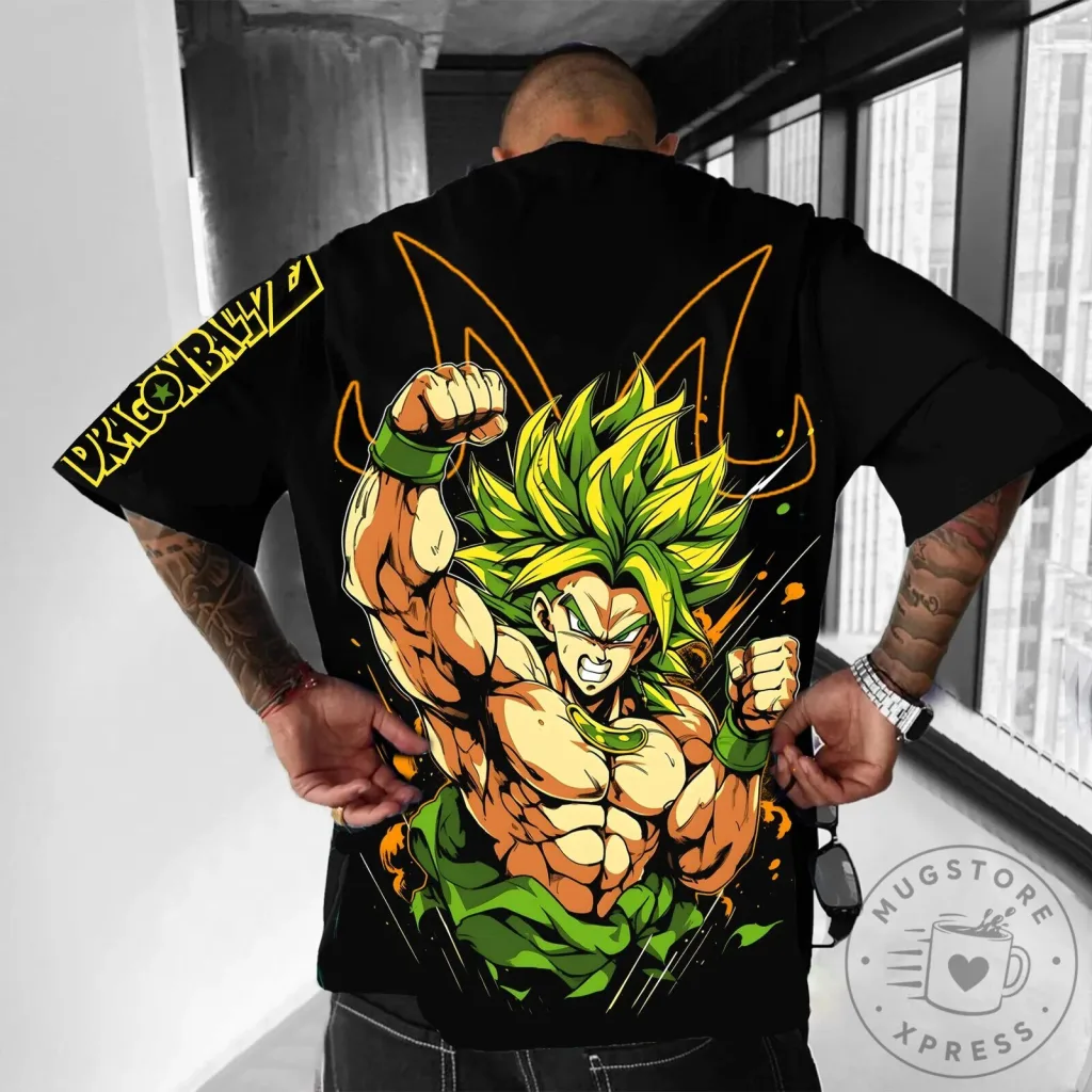 Dragon Ball Z Broly Super Saiyan Legendary Fighter Black T-Shirt
