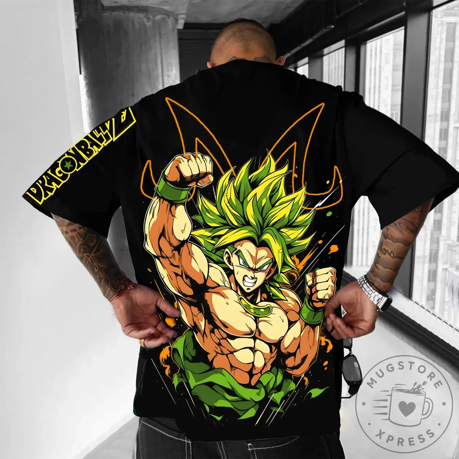 Dragon Ball Z Broly Super Saiyan Legendary Fighter Black T-Shirt