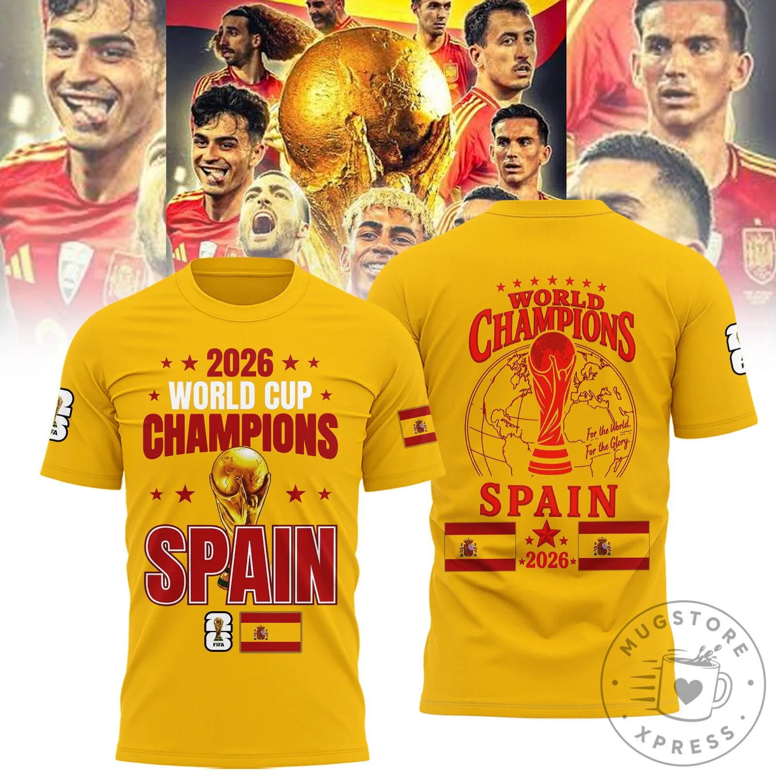 Spain National Football Team 2026 World Cup Champions Shirt - Limited Edition Release