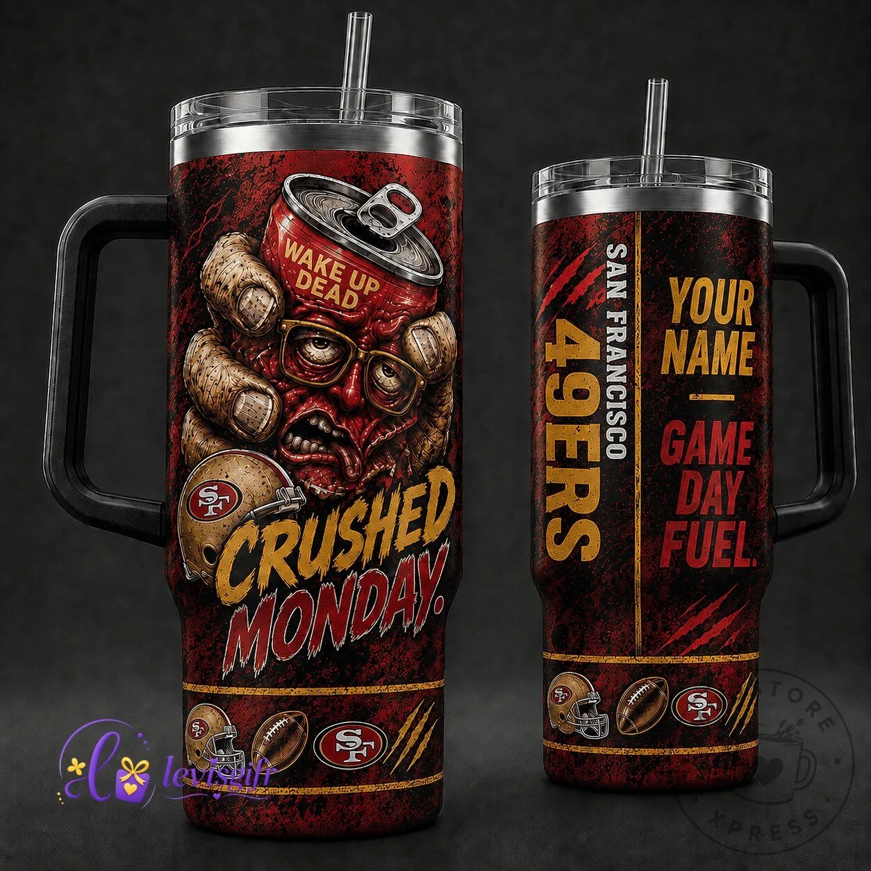 San Francisco 49ers Football Crushed Monday Personalized Tumbler