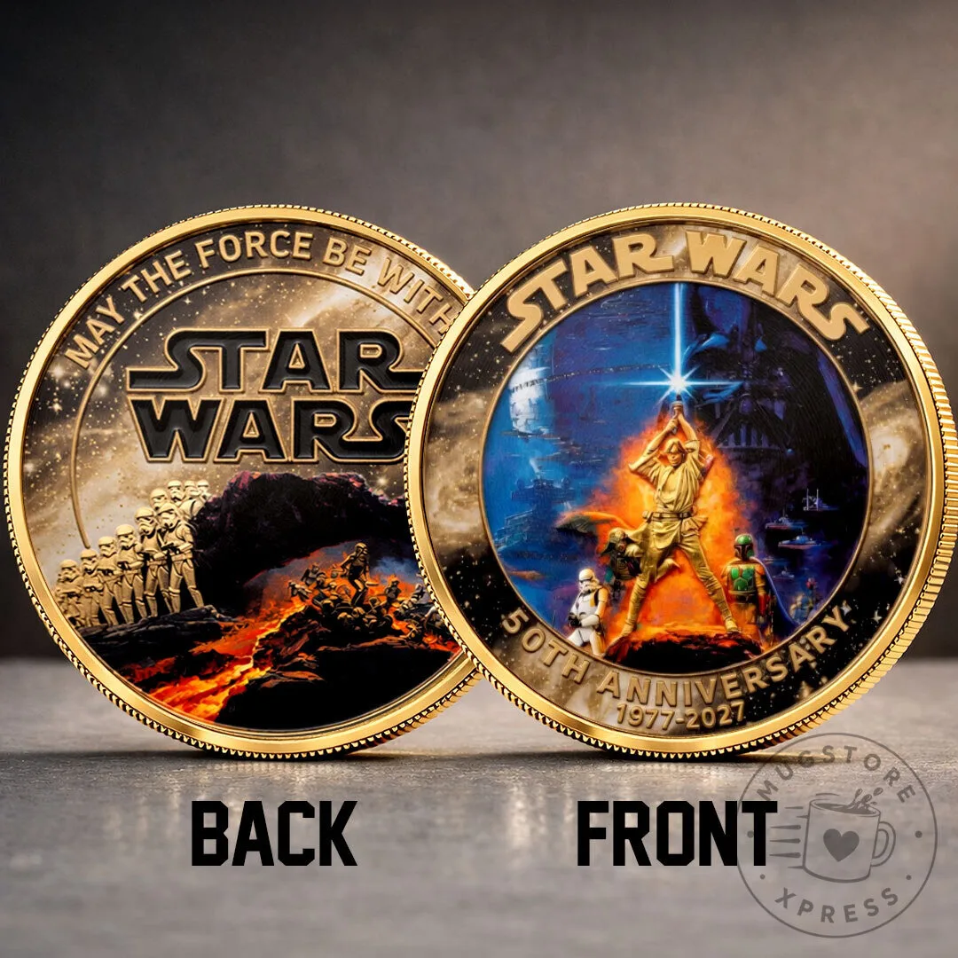 Commemorative Coin for Star Wars' 50th Anniversary: May The Force Be With You