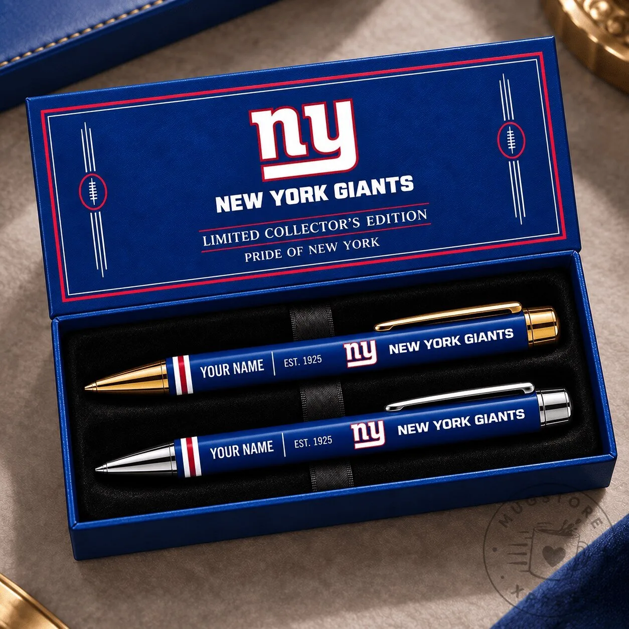 New York Giants Personalized Ballpoint Pen Set
