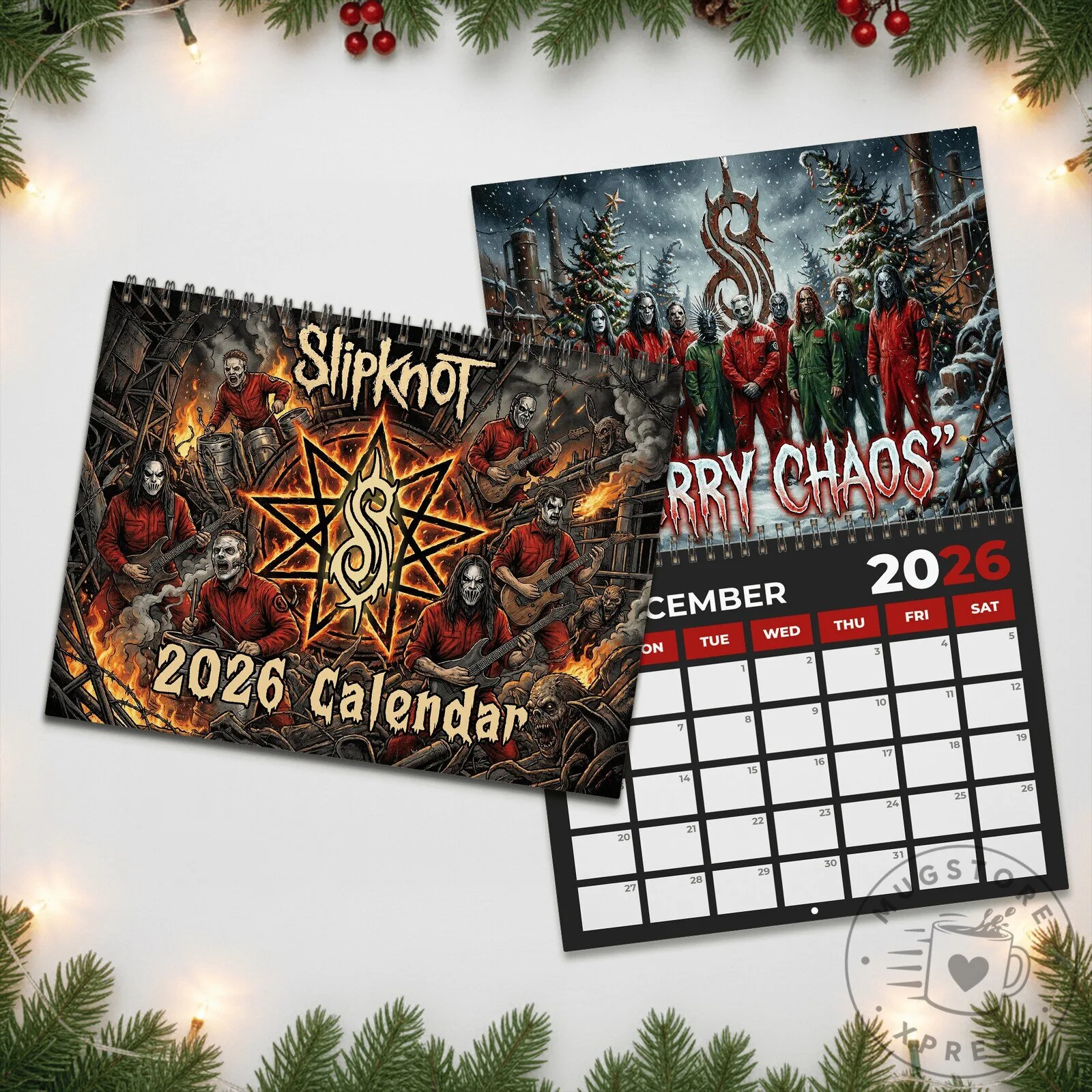 Slipknot Band 2026 Wall Calendar 8 Slipknot Band 2026 Wall Calendar