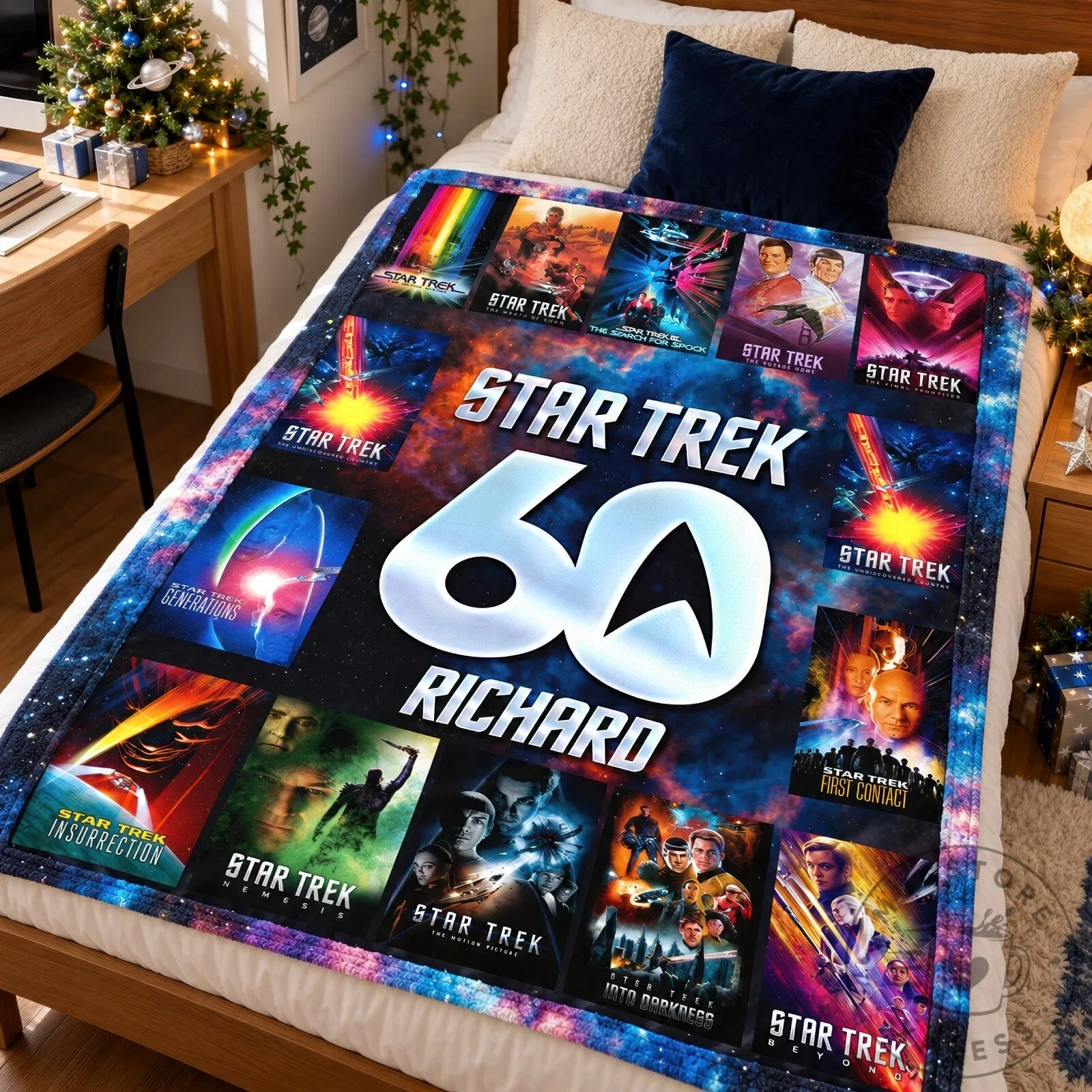 Star Trek 60th Anniversary Personalized Sci-Fi Movie Collection Blanket 9 Star Trek 60th Anniversary Personalized Sci-Fi Movie Collection Blanket