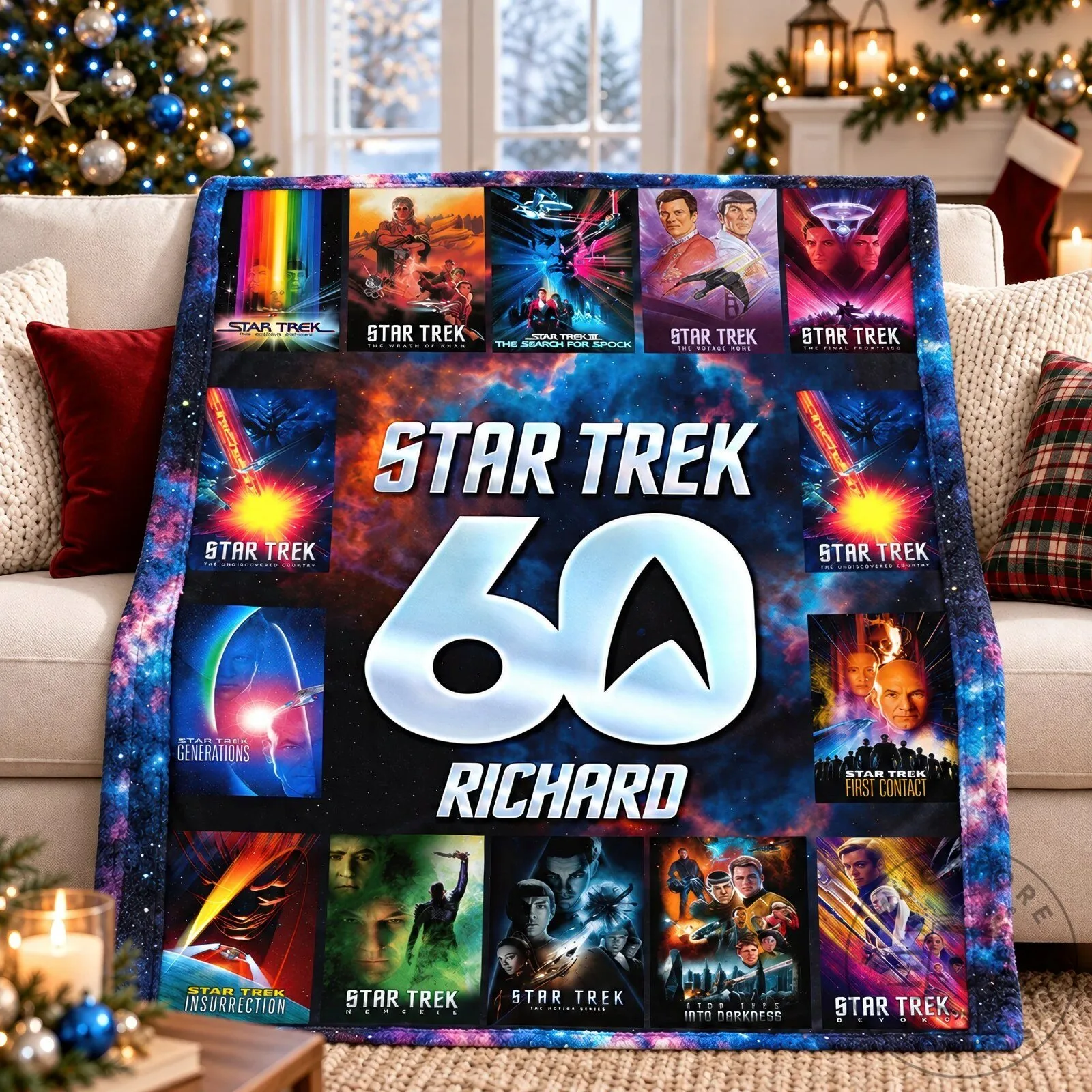 Star Trek 60th Anniversary Personalized Sci-Fi Movie Collection Blanket 10 Star Trek 60th Anniversary Personalized Sci-Fi Movie Collection Blanket