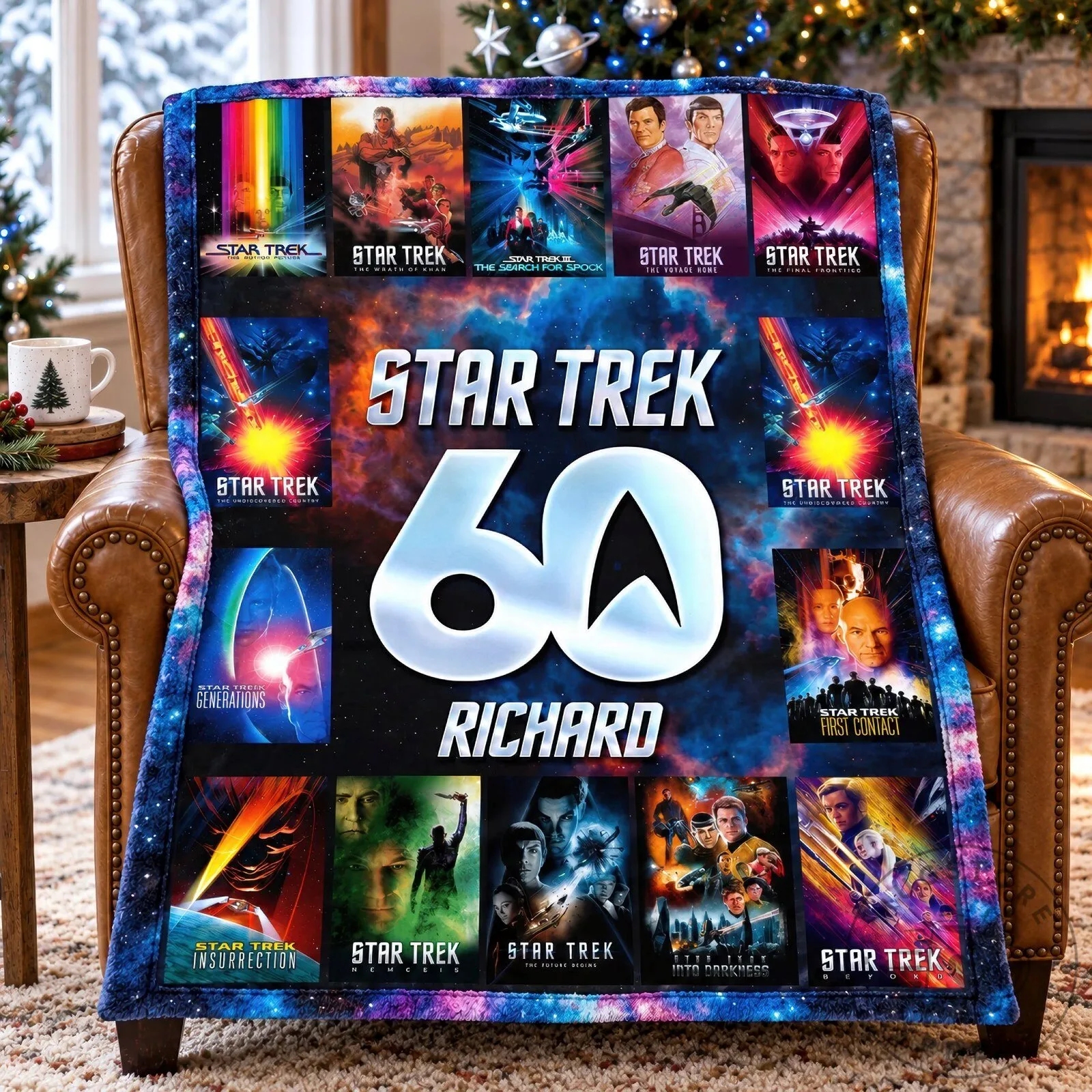 Star Trek 60th Anniversary Personalized Sci-Fi Movie Collection Blanket 11 Star Trek 60th Anniversary Personalized Sci-Fi Movie Collection Blanket