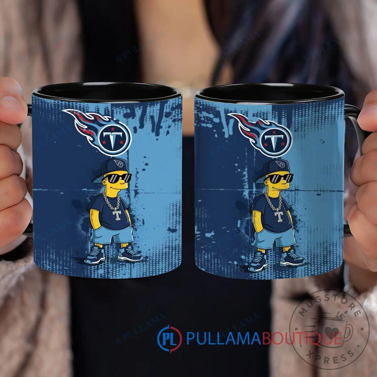 Tennessee Titans Bart Simpson The Simpsons Football Fan Mug
