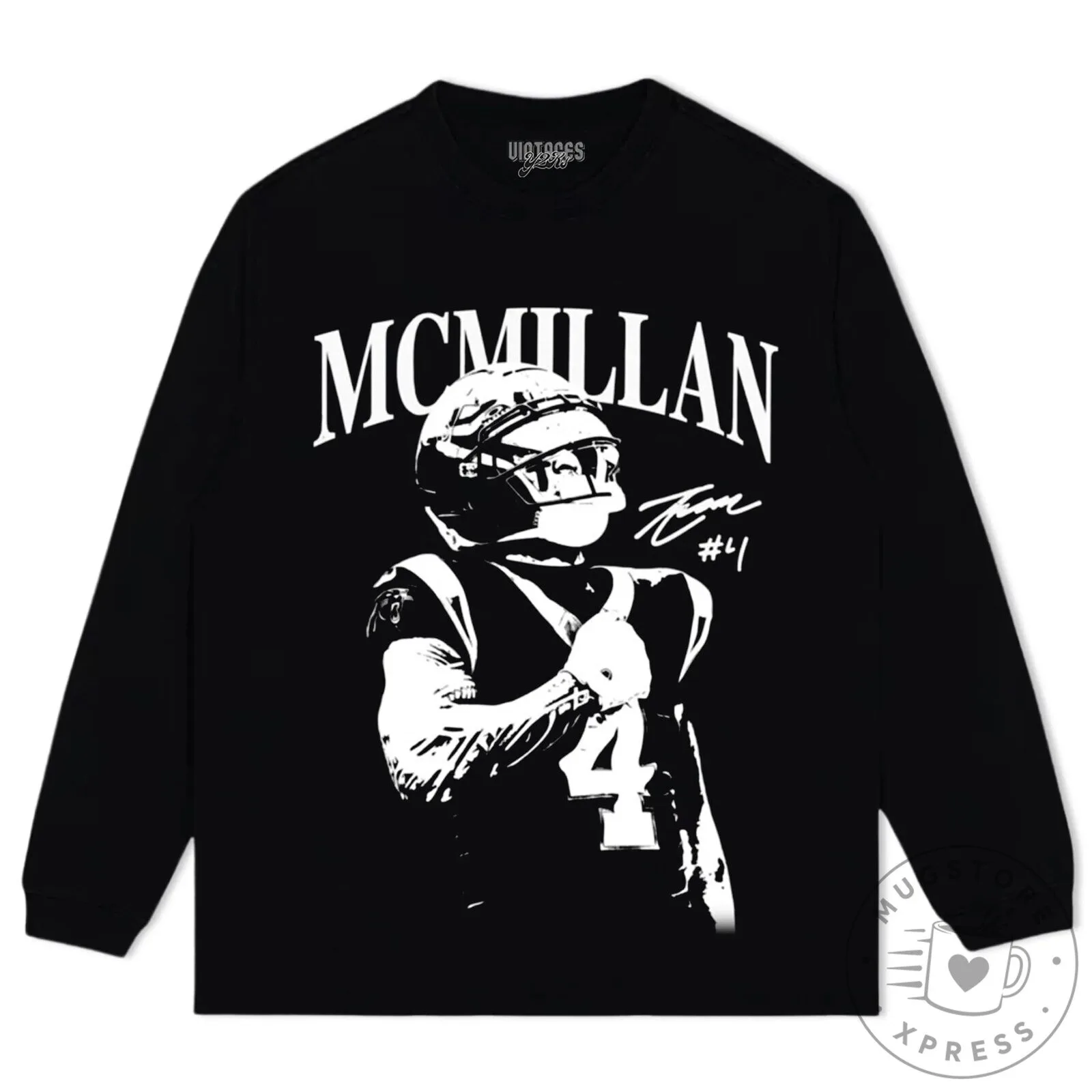 Vintage Tetairoa McMillan Carolina Panthers Football Player Graphic T-Shirt 15 Vintage Tetairoa McMillan Carolina Panthers Football Player Graphic T-Shirt