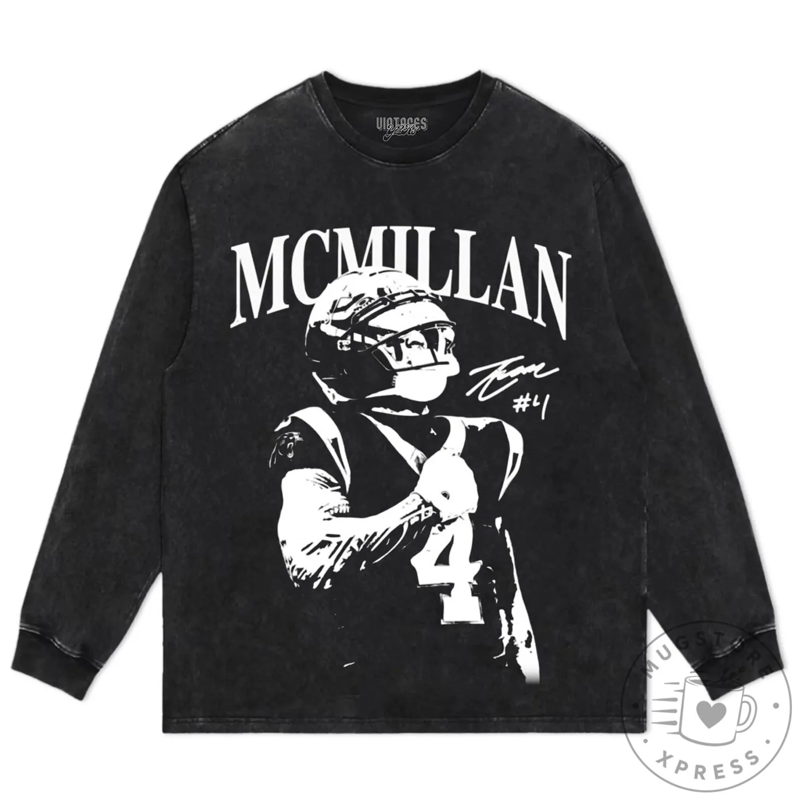 Vintage Tetairoa McMillan Carolina Panthers Football Player Graphic T-Shirt 16 Vintage Tetairoa McMillan Carolina Panthers Football Player Graphic T-Shirt