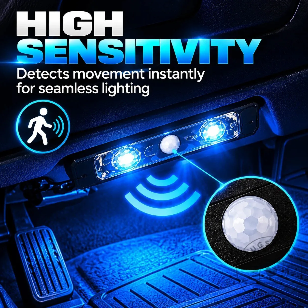 Wireless Car Interior LED Lights with Remote Control, Adjustable Colors and Brightness 13 Wireless Car Interior LED Lights with Remote Control, Adjustable Colors and Brightness