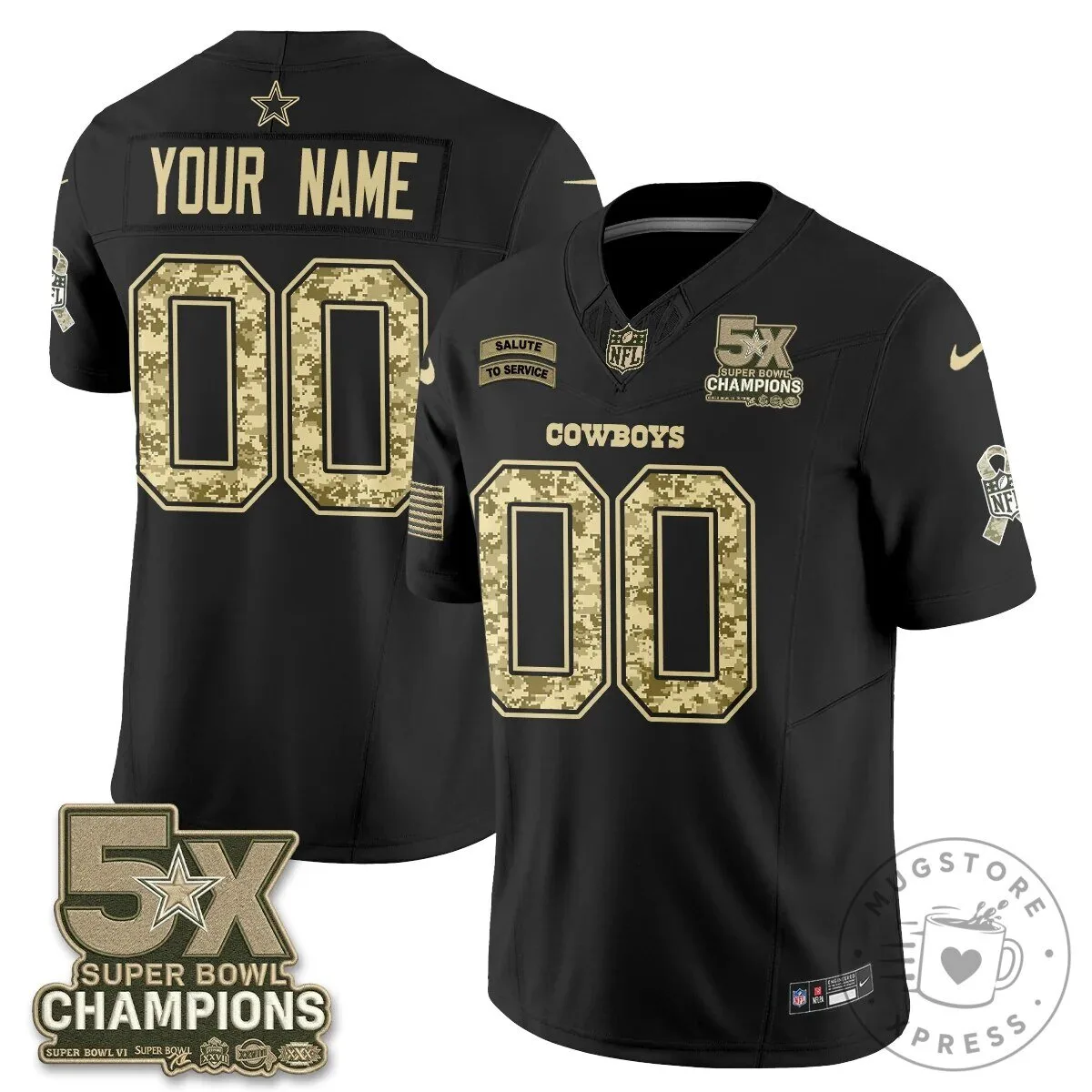 Dallas Cowboys Salute To Service Super Bowl Champions Football Jersey 8 Dallas Cowboys Salute To Service Super Bowl Champions Football Jersey