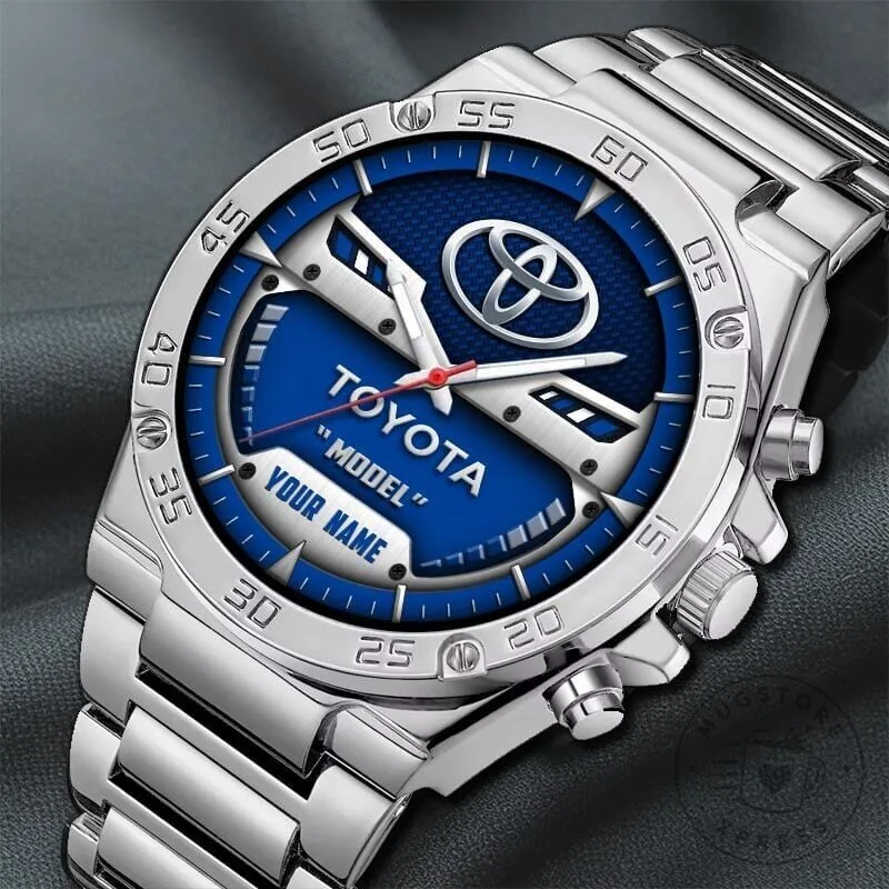 Elegant Stainless Steel Watch with Custom Toyota Name and Fashion-Forward Design 5 Elegant Stainless Steel Watch with Custom Toyota Name and Fashion-Forward Design
