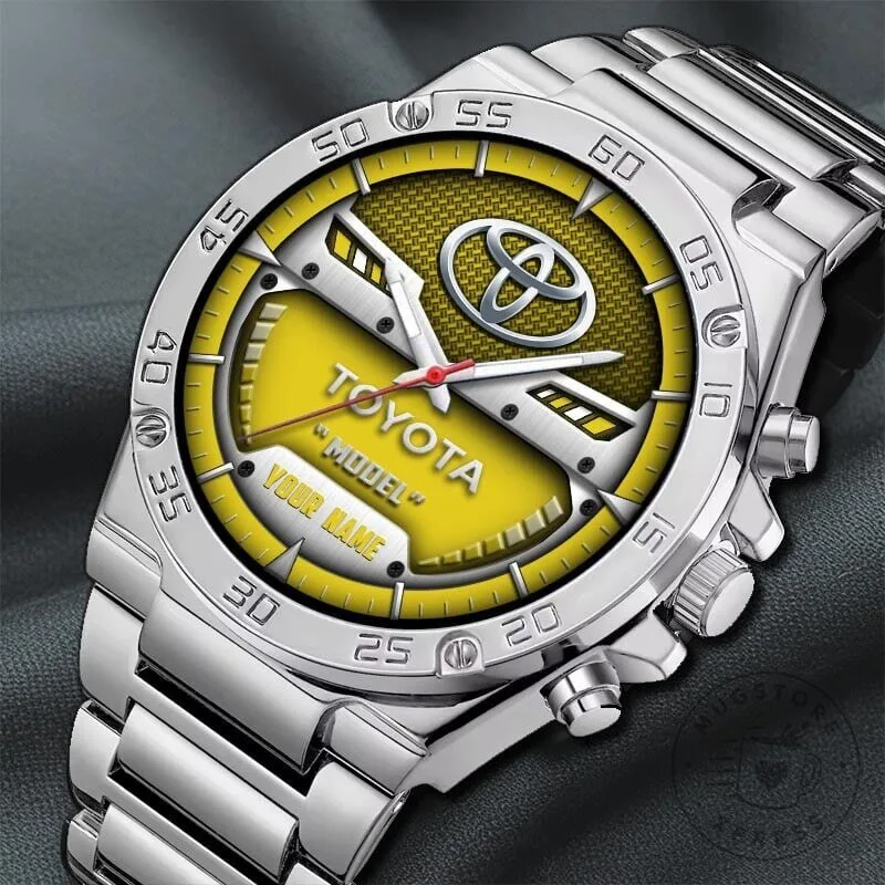 Elegant Stainless Steel Watch with Custom Toyota Name and Fashion-Forward Design 14 Elegant Stainless Steel Watch with Custom Toyota Name and Fashion-Forward Design