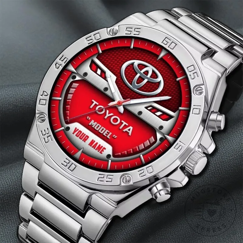 Elegant Stainless Steel Watch with Custom Toyota Name and Fashion-Forward Design 16 Elegant Stainless Steel Watch with Custom Toyota Name and Fashion-Forward Design