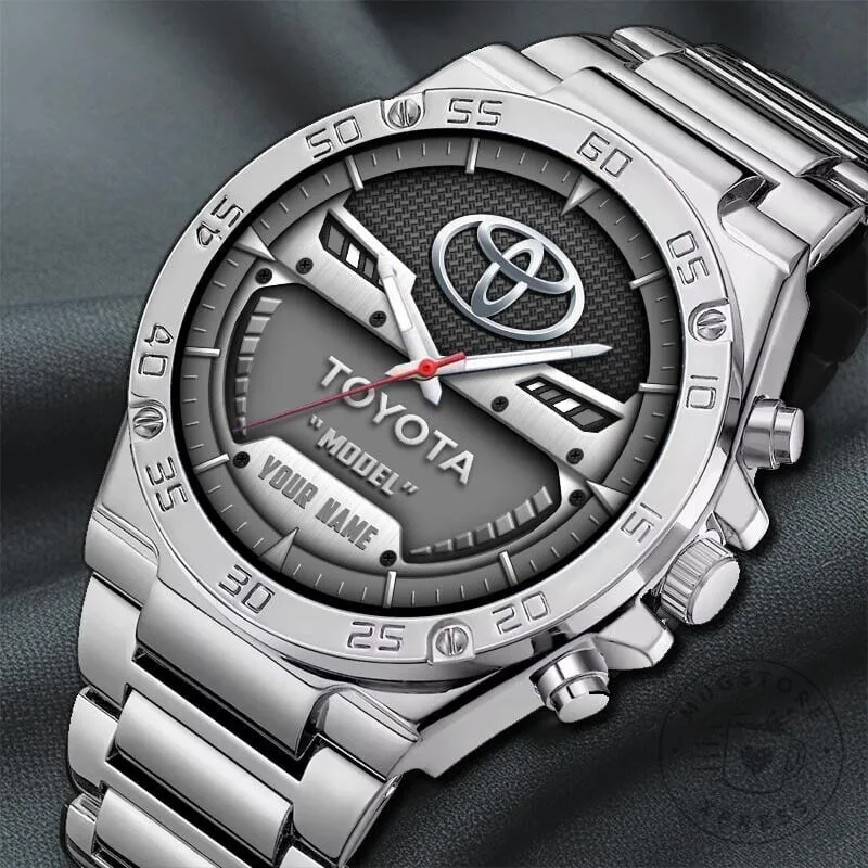 Elegant Stainless Steel Watch with Custom Toyota Name and Fashion-Forward Design 18 Elegant Stainless Steel Watch with Custom Toyota Name and Fashion-Forward Design