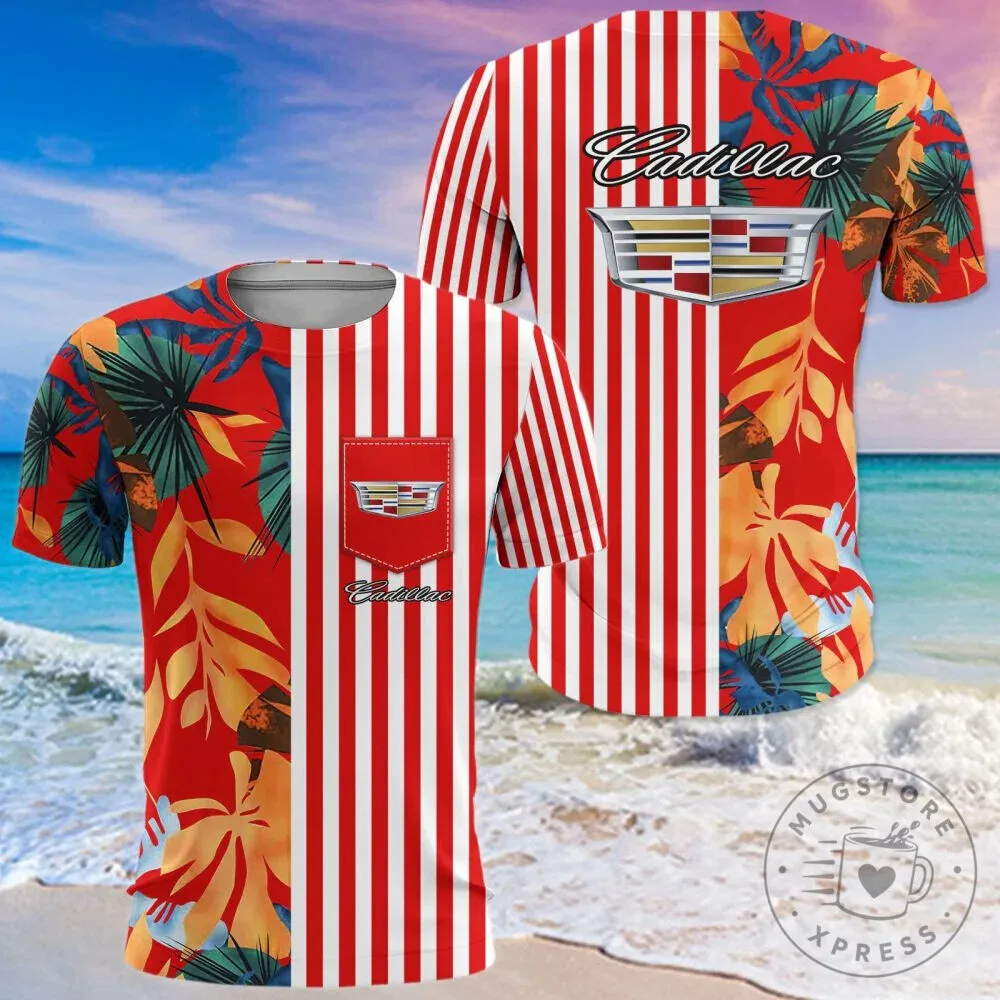 Cadillac Logo Red Stripe Tropical Hawaiian Shirt for Men and Women 21 Cadillac Logo Red Stripe Tropical Hawaiian Shirt for Men and Women