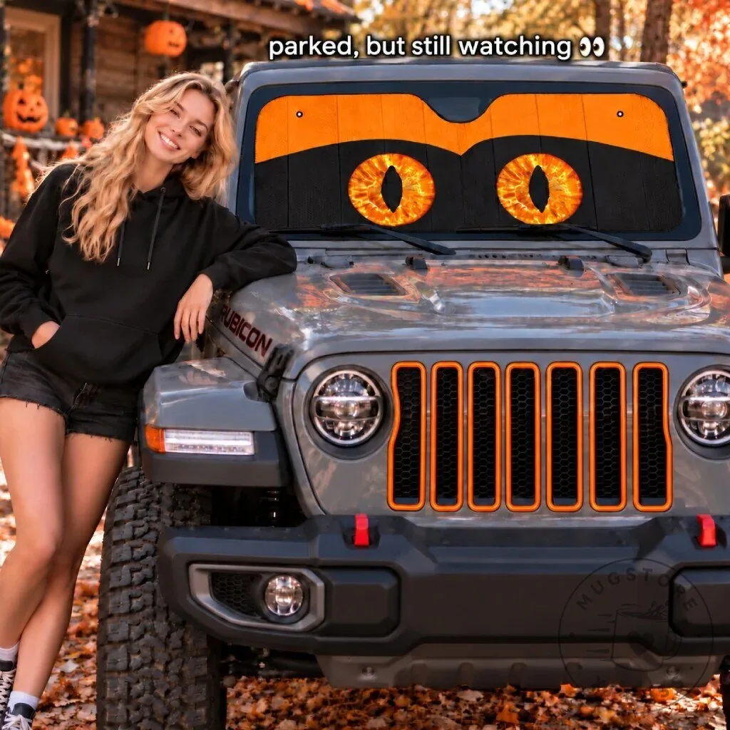 Jeep Dragon Eyes Car Sunshade 11 Jeep Dragon Eyes Car Sunshade
