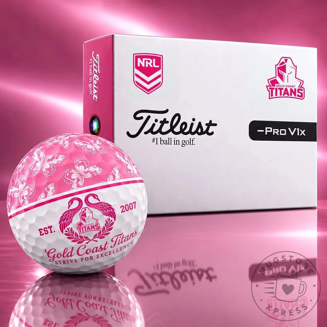 Gold Coast Titans National Rugby League Golf Ball Set