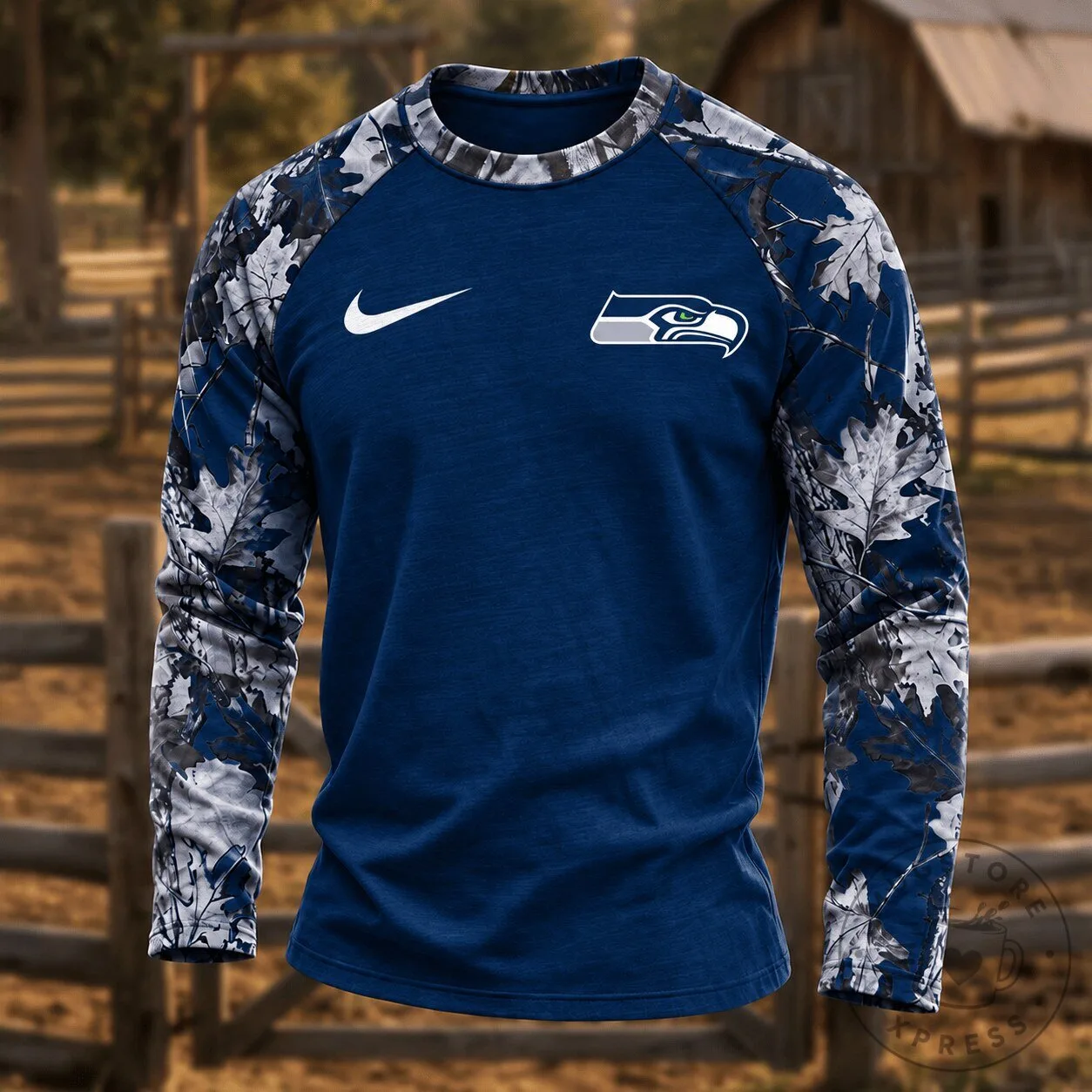 Seattle Seahawks Nike Camouflage Hunting Long Sleeve Shirt 5 Seattle Seahawks Nike Camouflage Hunting Long Sleeve Shirt