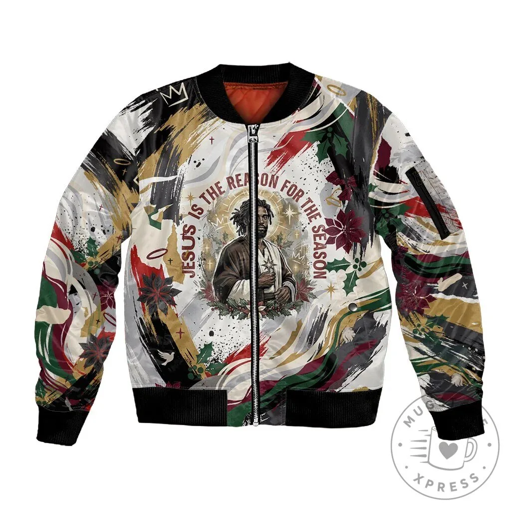 Jesus Is The Reason For The Season Christian Religious Bomber Jacket