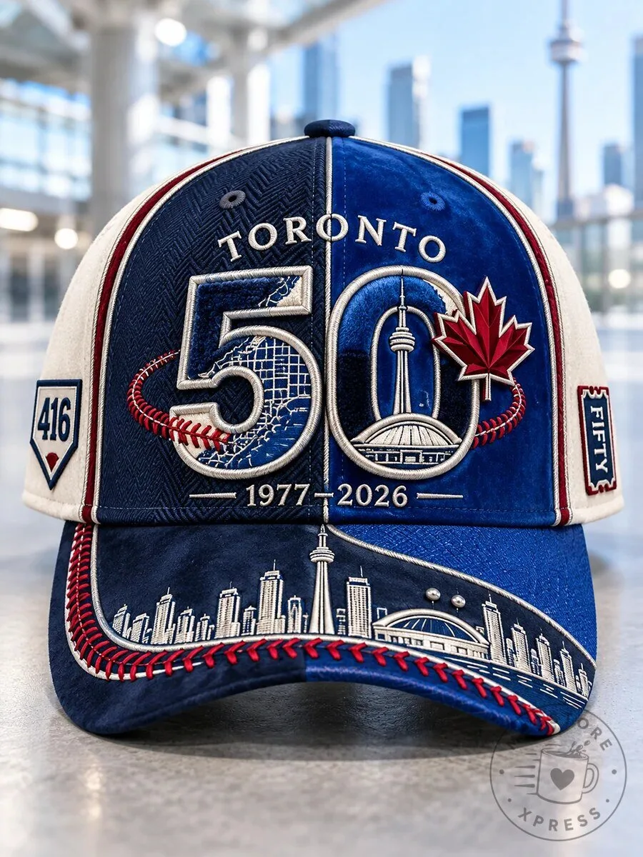 Toronto Blue Jays 50th Anniversary Commemorative Baseball Cap Hat