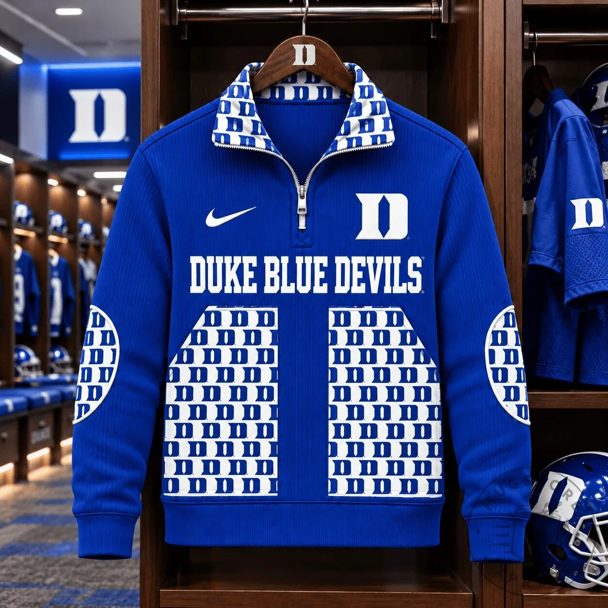 Duke Blue Devils Nike Quarter-Zip Fleece Sweatshirt