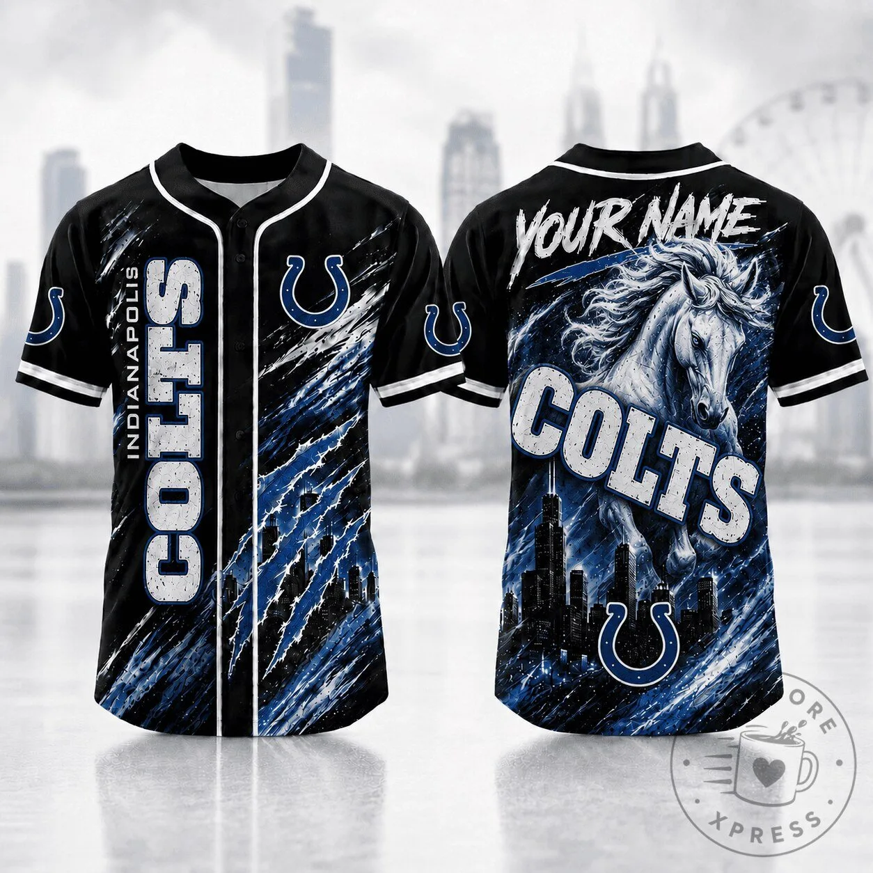 Indianapolis Colts Personalized Baseball Jersey for Football Fans 2 Indianapolis Colts Personalized Baseball Jersey for Football Fans