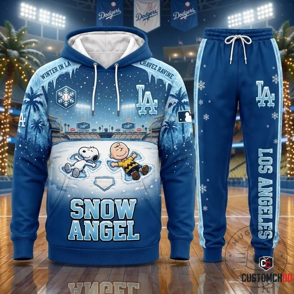 Los Angeles Dodgers Snoopy Christmas Holiday Santa Slam Hoodie 19 Los Angeles Dodgers Snoopy Christmas Holiday Santa Slam Hoodie