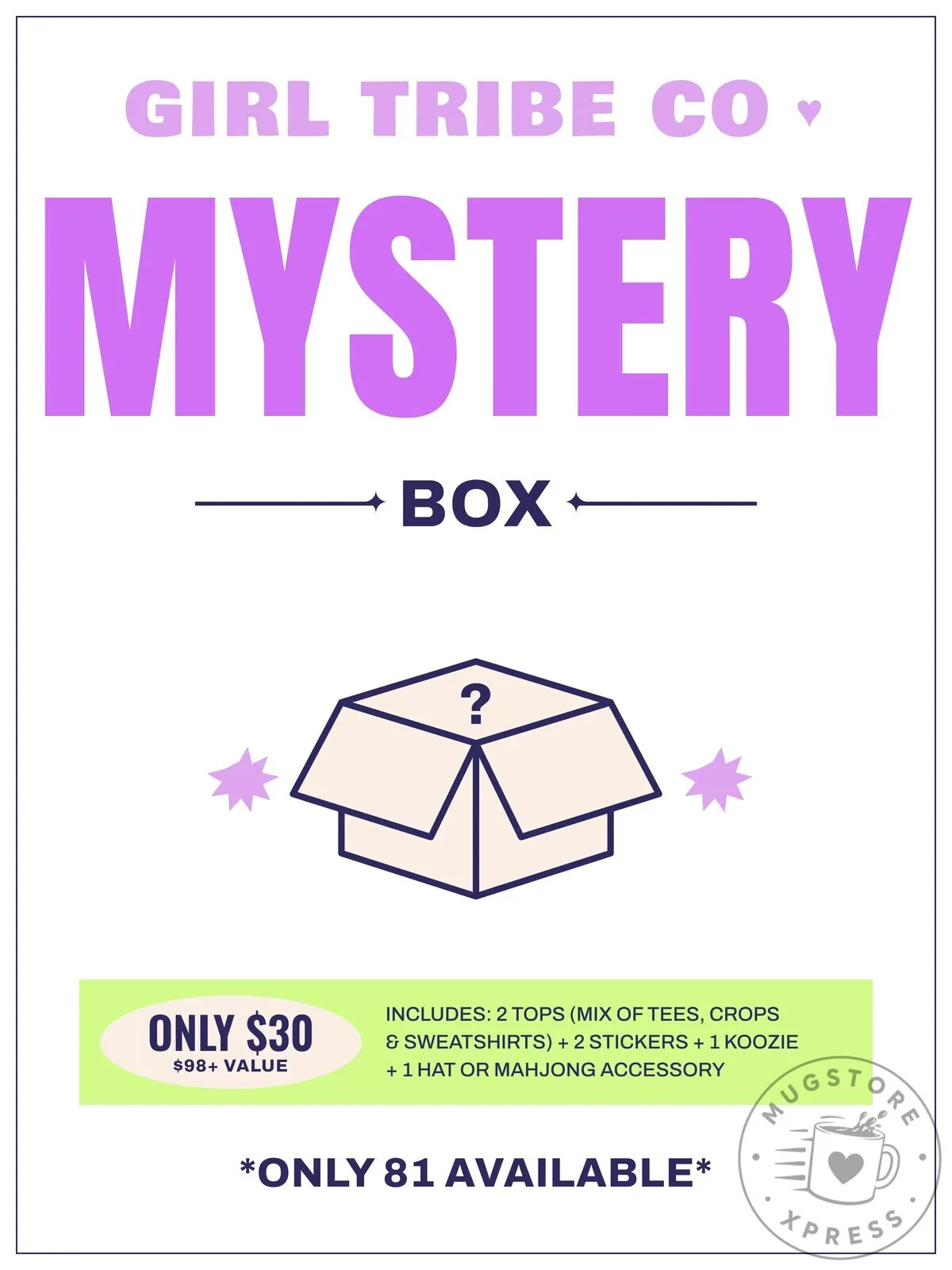 Girl Tribe Co Mystery Box with Apparel and Accessories