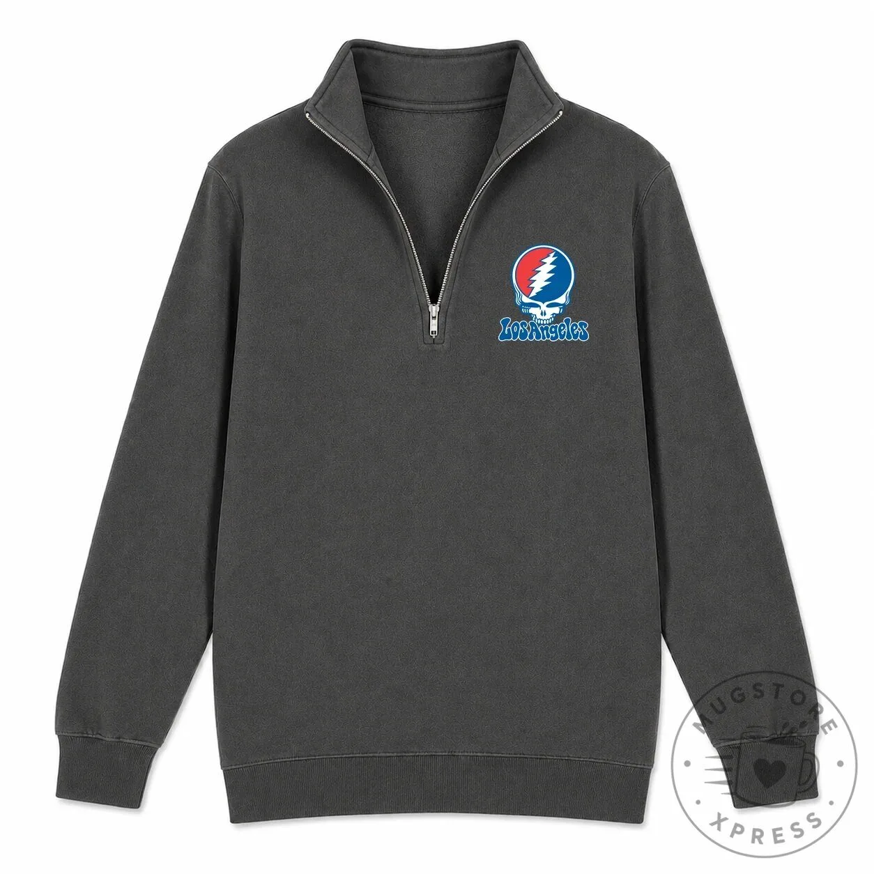 Los Angeles Grateful Dead Stealie Baseball Quarter-Zip Sweatshirt