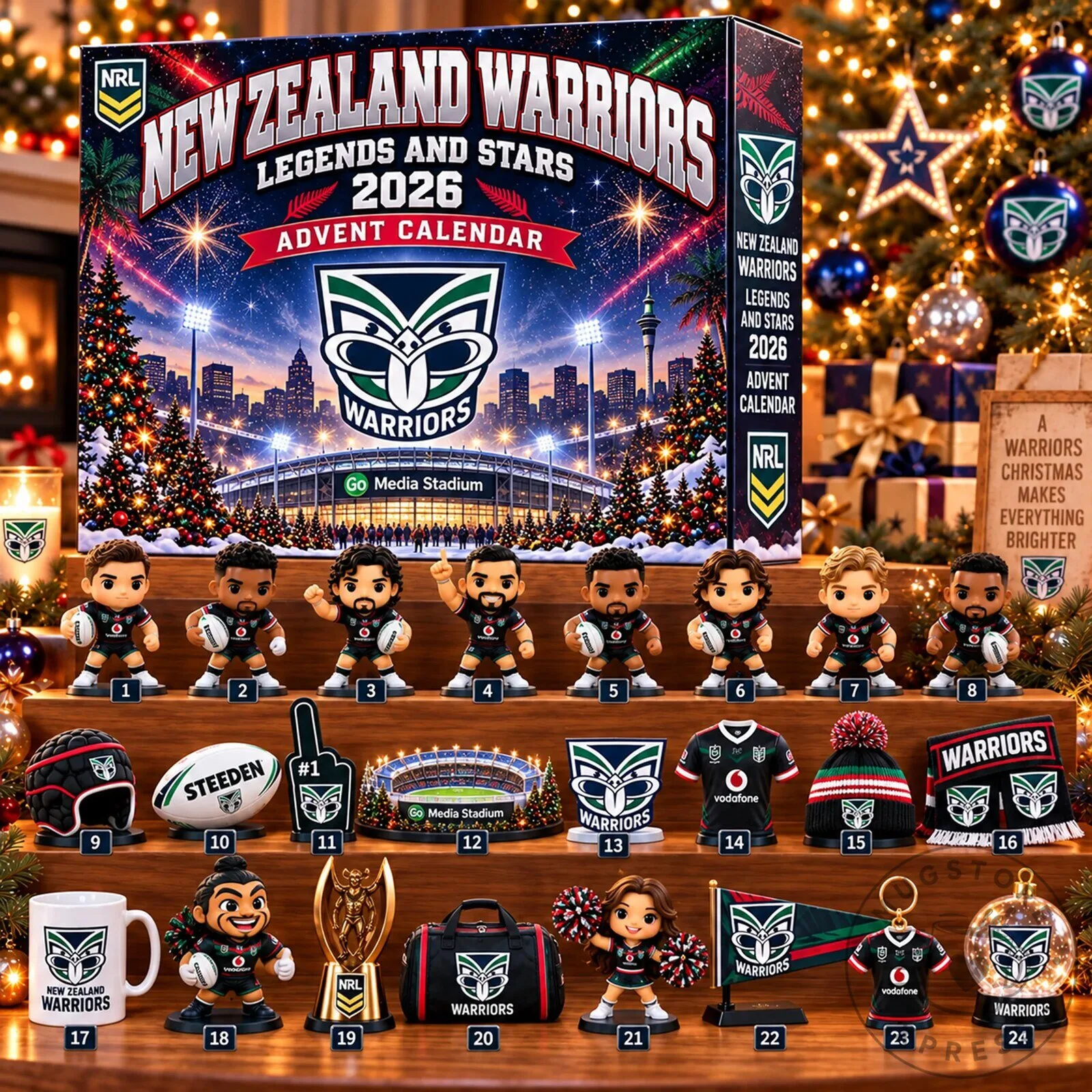 New Zealand Warriors Legends and Stars 2026 Rugby League Advent Calendar 2D 3 New Zealand Warriors Legends and Stars 2026 Rugby League Advent Calendar 2D