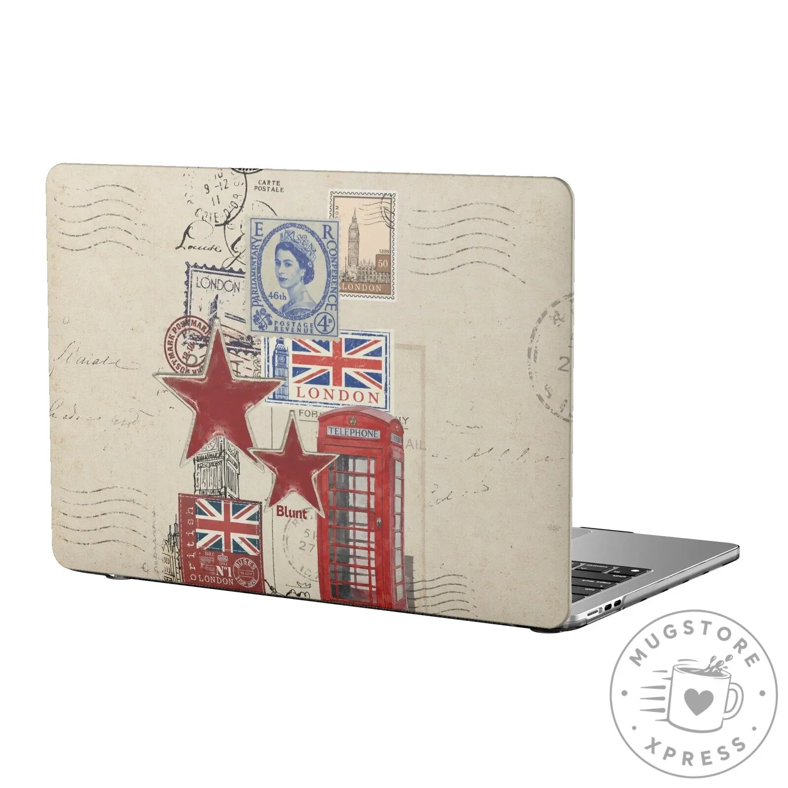 Vintage London Postcard Design MacBook Air Laptop Case 3 Vintage London Postcard Design MacBook Air Laptop Case