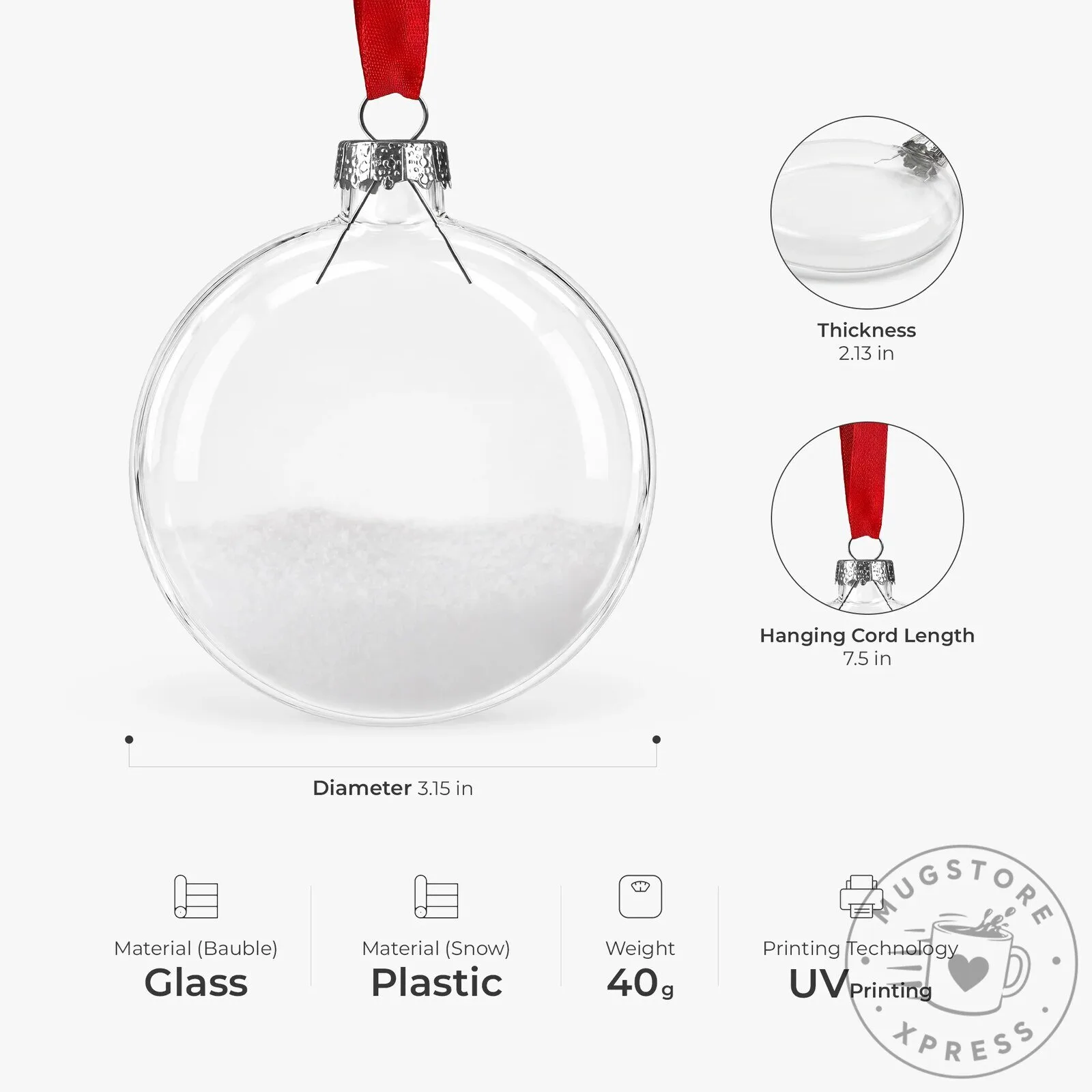 Personalized Memorial Photo Glass Christmas Ornament - Always With You Remembrance Gift 11 Personalized Memorial Photo Glass Christmas Ornament - Always With You Remembrance Gift