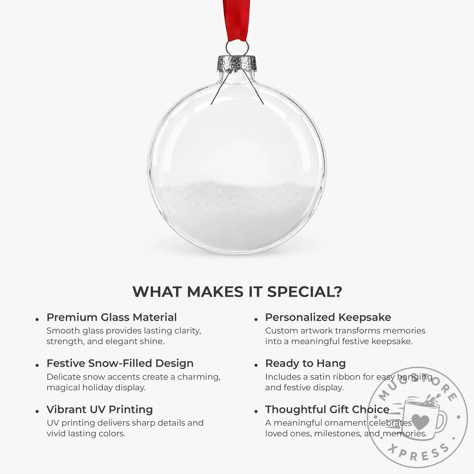 Personalized Memorial Photo Glass Christmas Ornament - Always With You Remembrance Gift 13 Personalized Memorial Photo Glass Christmas Ornament - Always With You Remembrance Gift