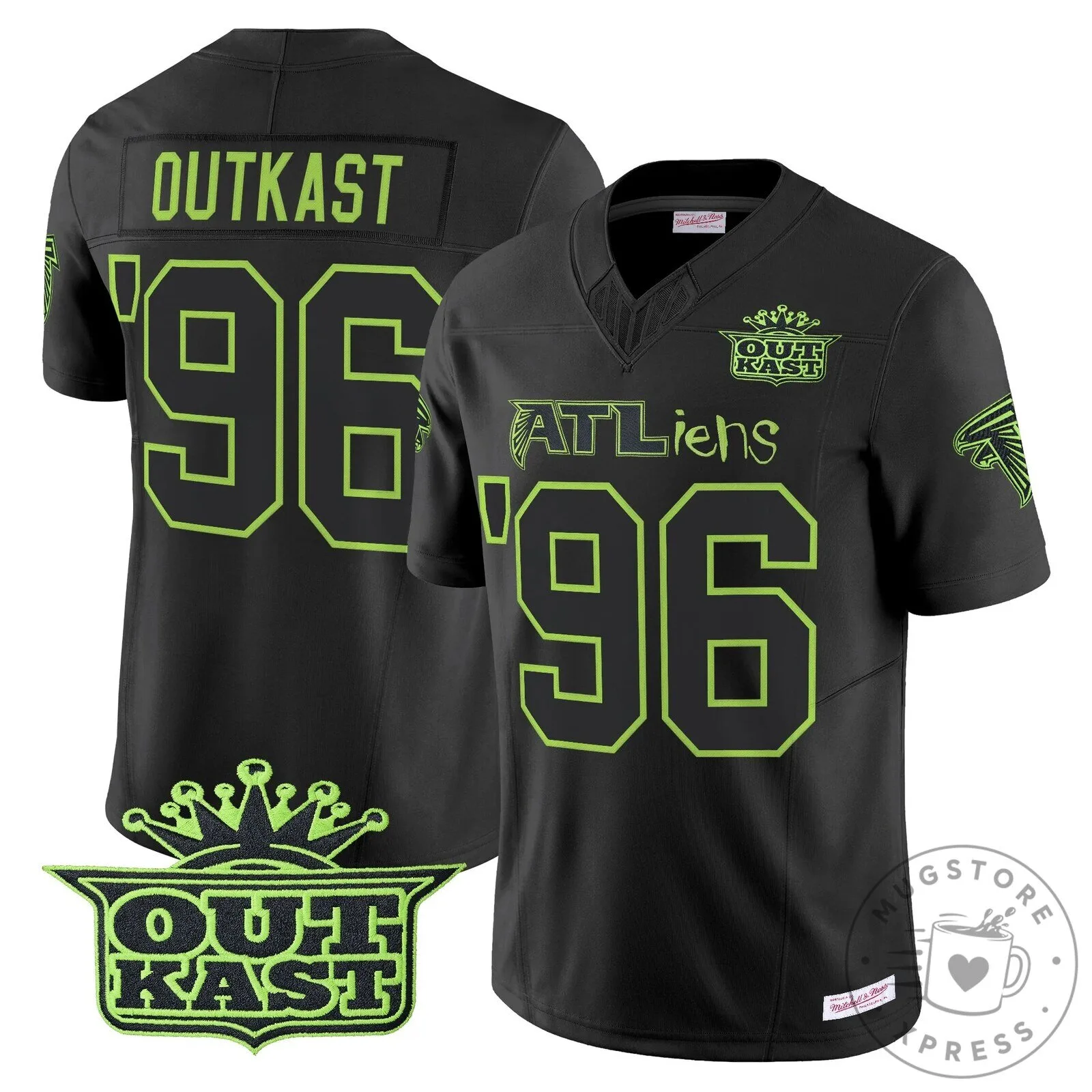 Outkast ATLiens 30th Anniversary Atlanta Falcons Limited Edition Football Jersey 3 Outkast ATLiens 30th Anniversary Atlanta Falcons Limited Edition Football Jersey