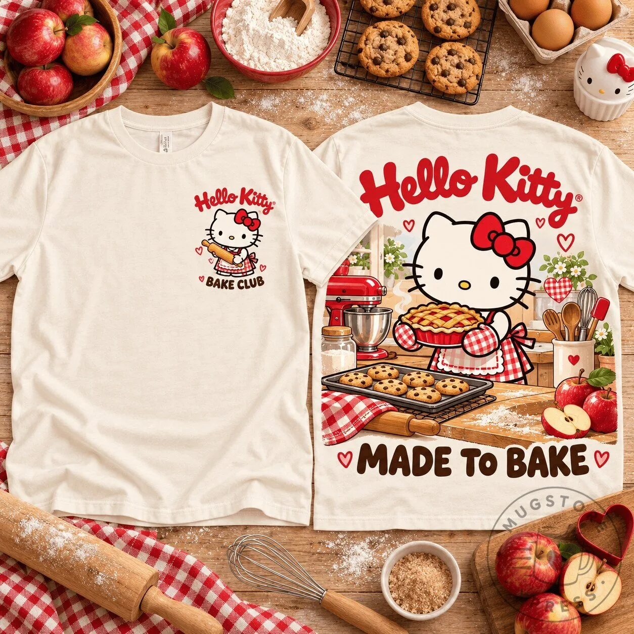 Hello Kitty Made to Bake Bakery Club Graphic T-Shirt 2 Hello Kitty Made to Bake Bakery Club Graphic T-Shirt
