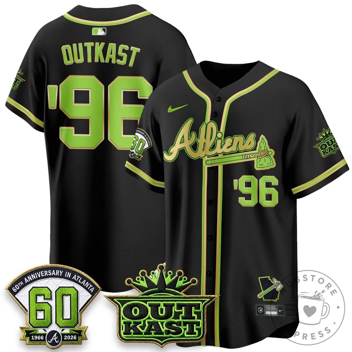 Atlanta Braves Ronald Acuna Jr. Outkast Atliens Baseball Jersey 65 Atlanta Braves Ronald Acuna Jr. Outkast Atliens Baseball Jersey