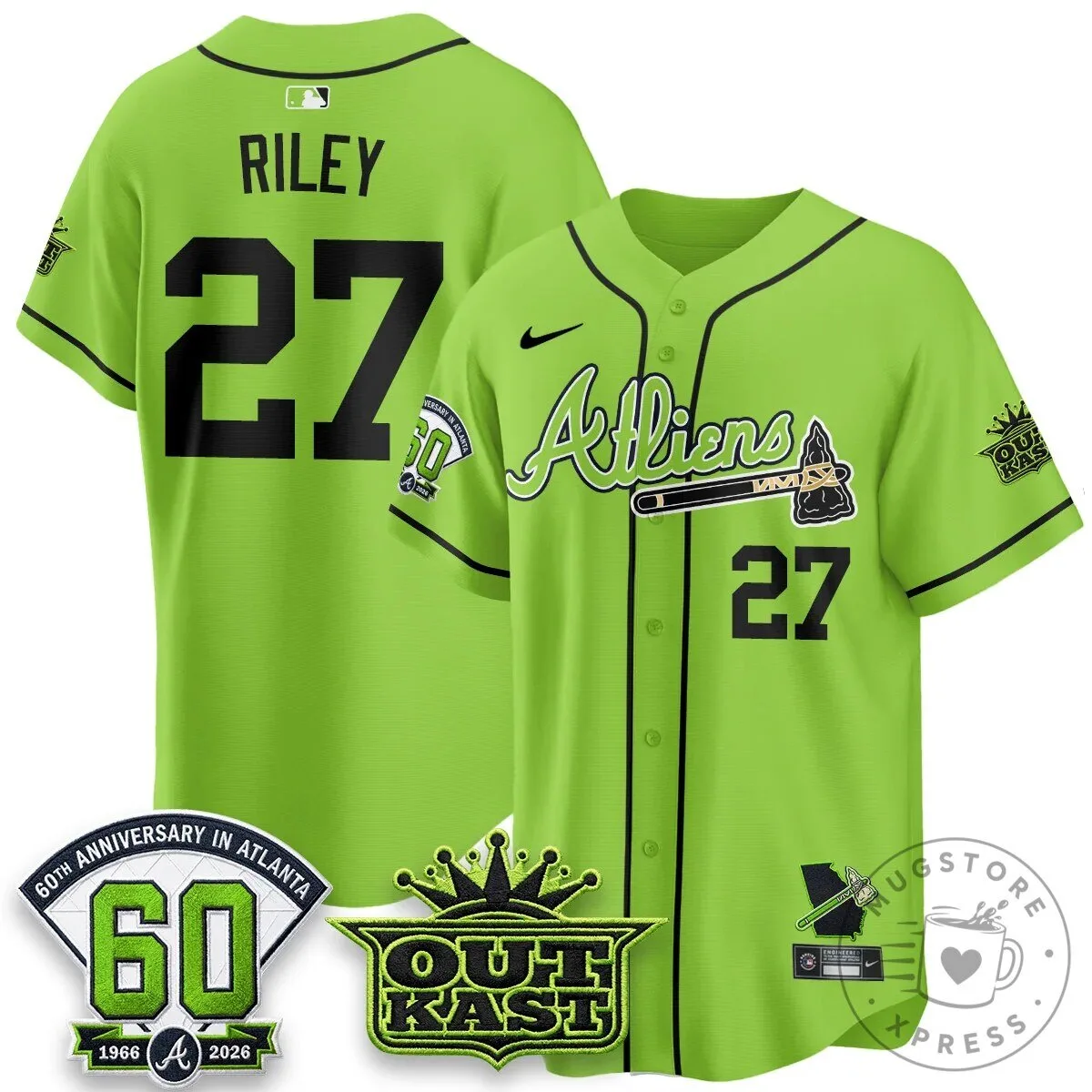 Atlanta Braves Ronald Acuna Jr. Outkast Atliens Baseball Jersey 69 Atlanta Braves Ronald Acuna Jr. Outkast Atliens Baseball Jersey