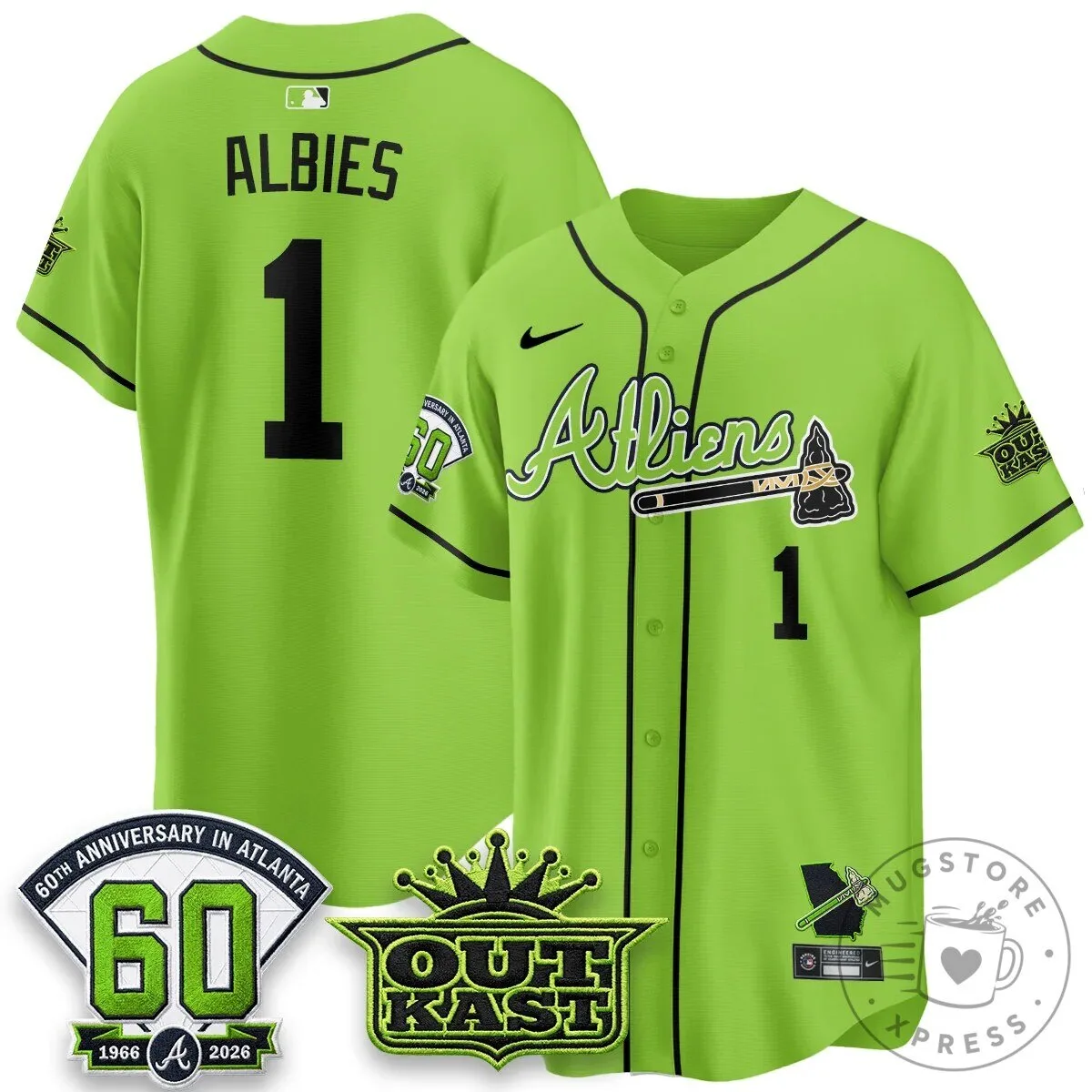 Atlanta Braves Ronald Acuna Jr. Outkast Atliens Baseball Jersey 70 Atlanta Braves Ronald Acuna Jr. Outkast Atliens Baseball Jersey