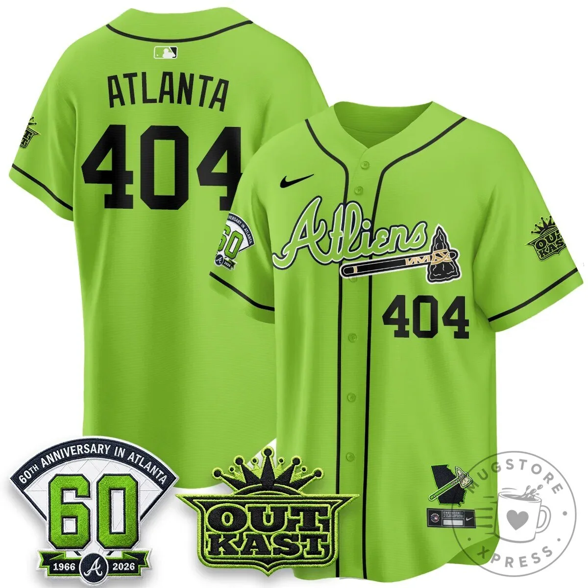 Atlanta Braves Ronald Acuna Jr. Outkast Atliens Baseball Jersey 79 Atlanta Braves Ronald Acuna Jr. Outkast Atliens Baseball Jersey