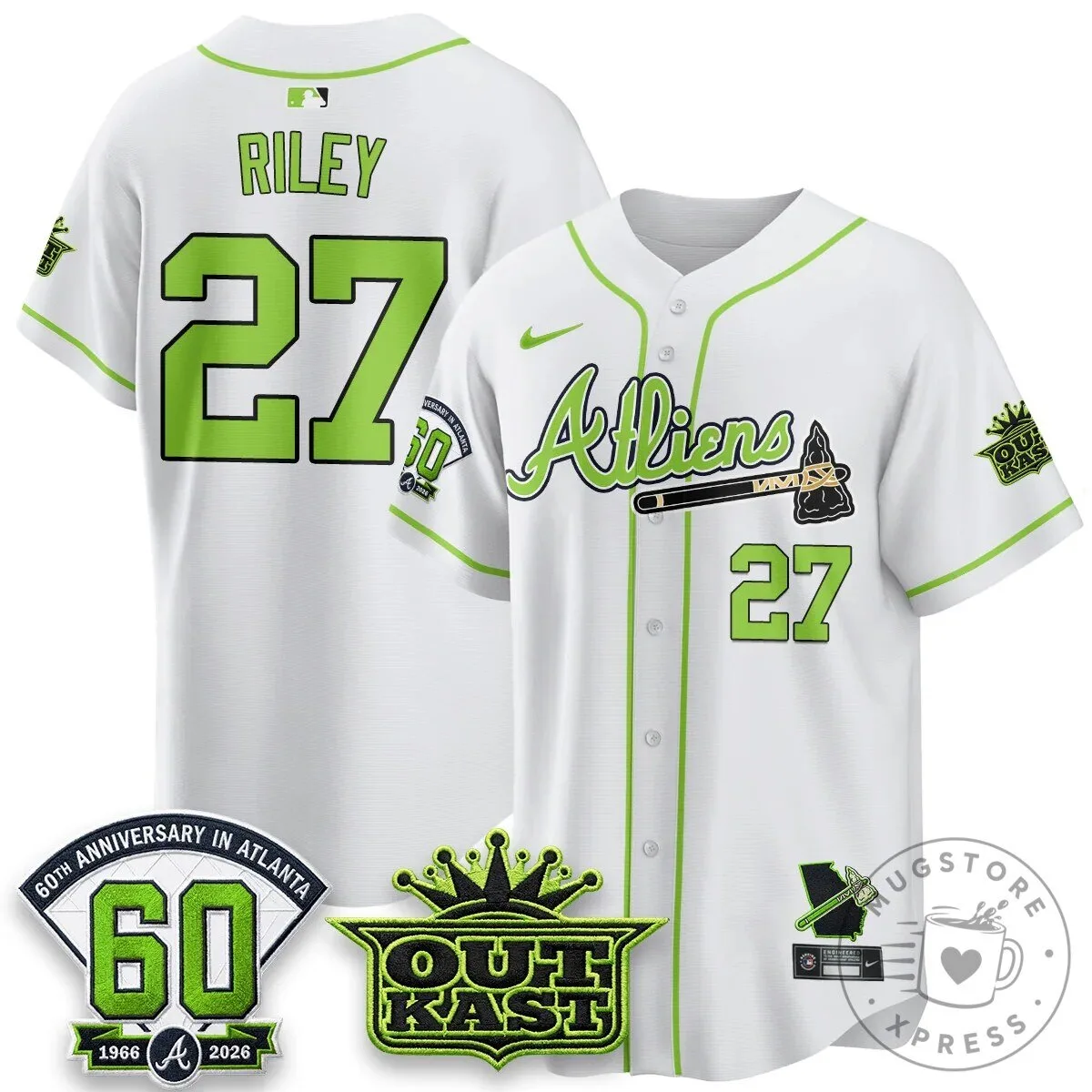 Atlanta Braves Ronald Acuna Jr. Outkast Atliens Baseball Jersey 82 Atlanta Braves Ronald Acuna Jr. Outkast Atliens Baseball Jersey