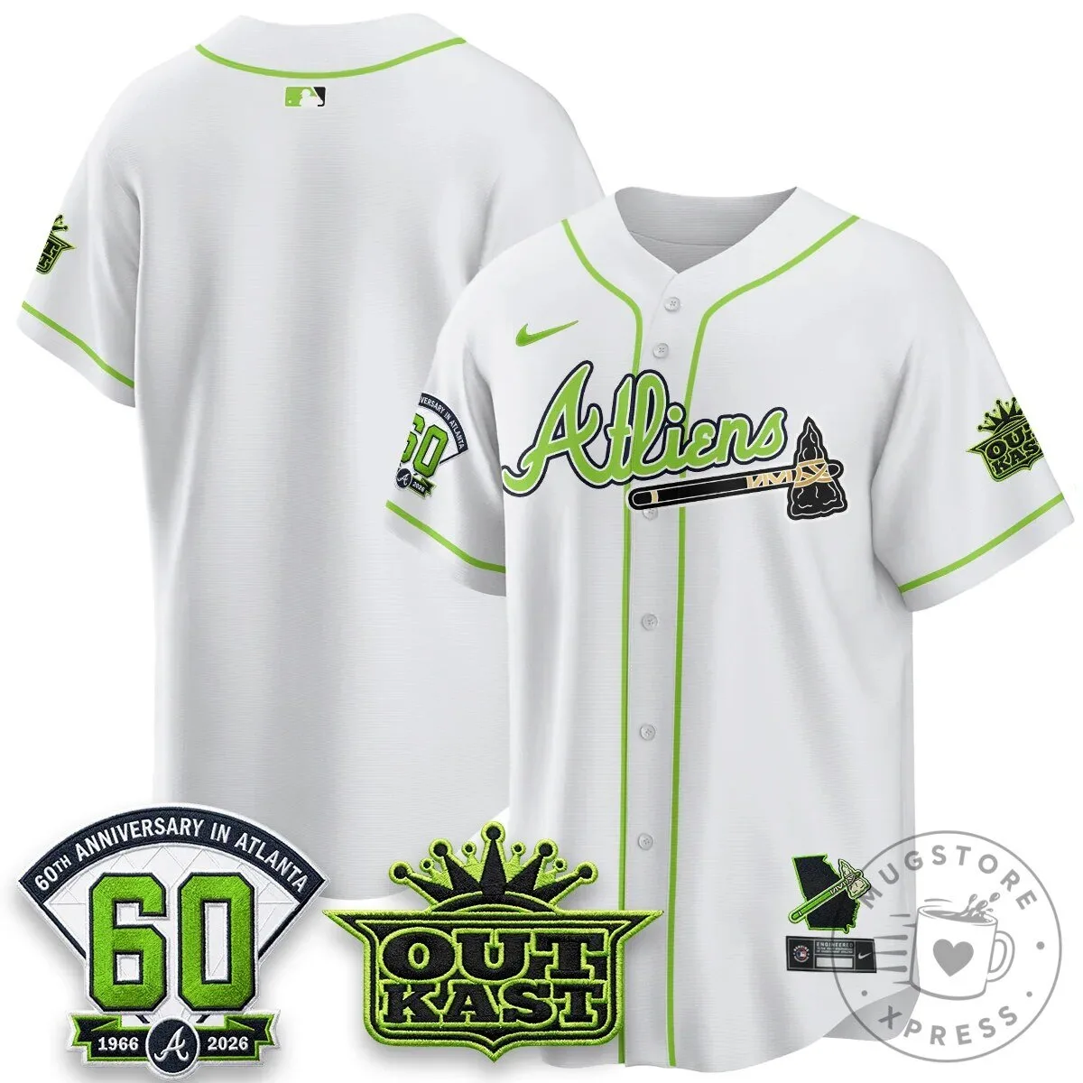 Atlanta Braves Ronald Acuna Jr. Outkast Atliens Baseball Jersey 88 Atlanta Braves Ronald Acuna Jr. Outkast Atliens Baseball Jersey