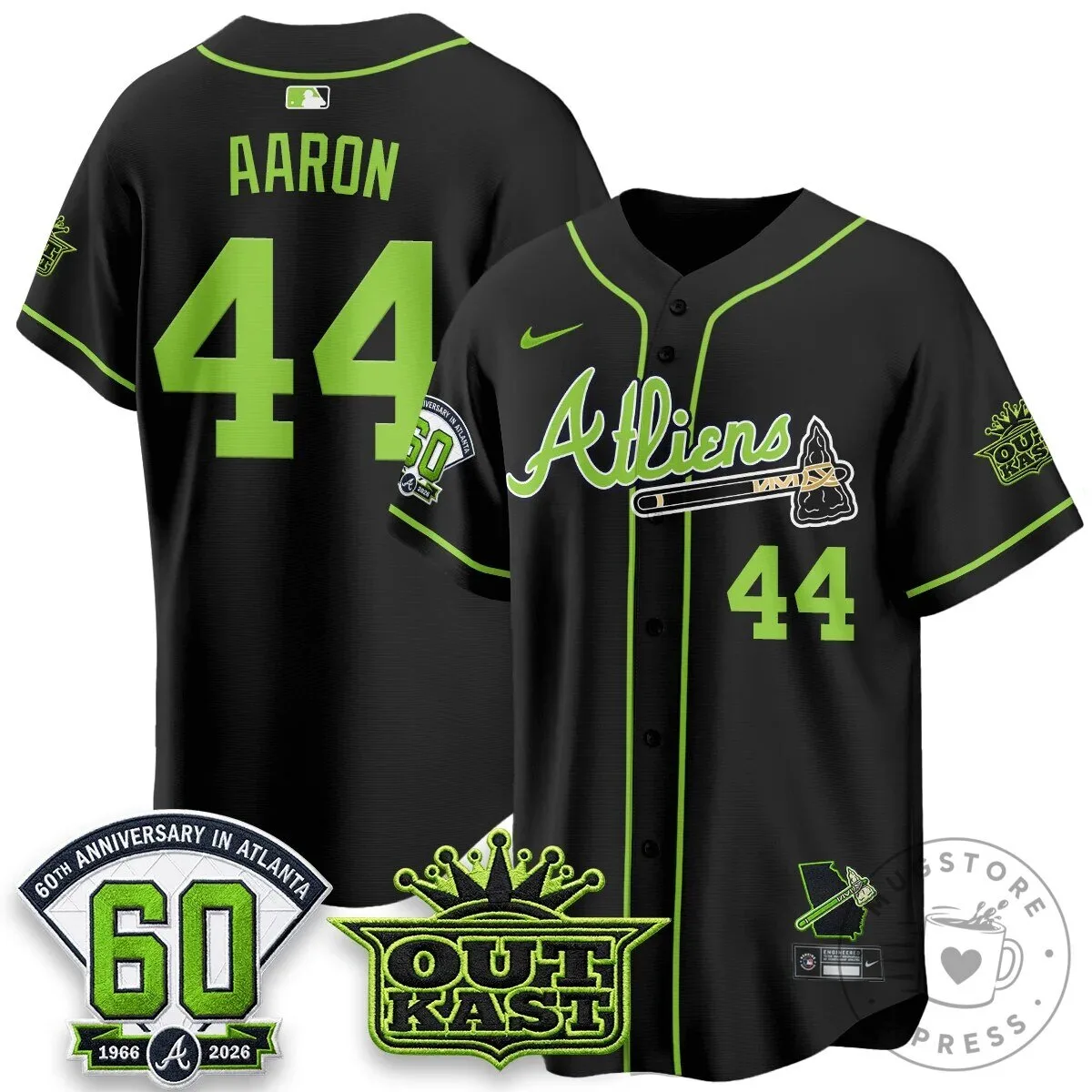 Atlanta Braves Ronald Acuna Jr. Outkast Atliens Baseball Jersey 99 Atlanta Braves Ronald Acuna Jr. Outkast Atliens Baseball Jersey
