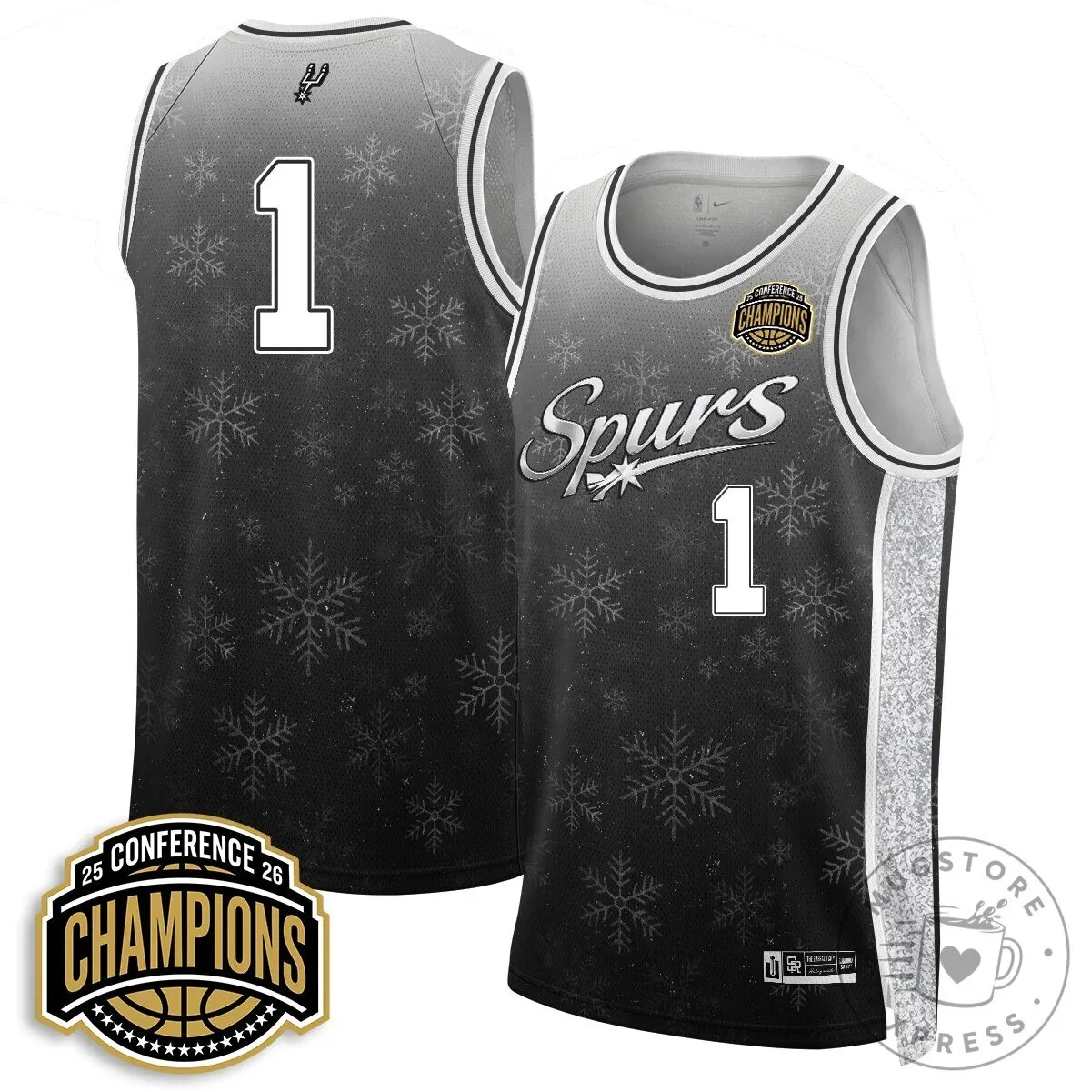 Victor Wembanyama San Antonio Spurs 2026 Conference Champions Basketball Jersey 19 Victor Wembanyama San Antonio Spurs 2026 Conference Champions Basketball Jersey
