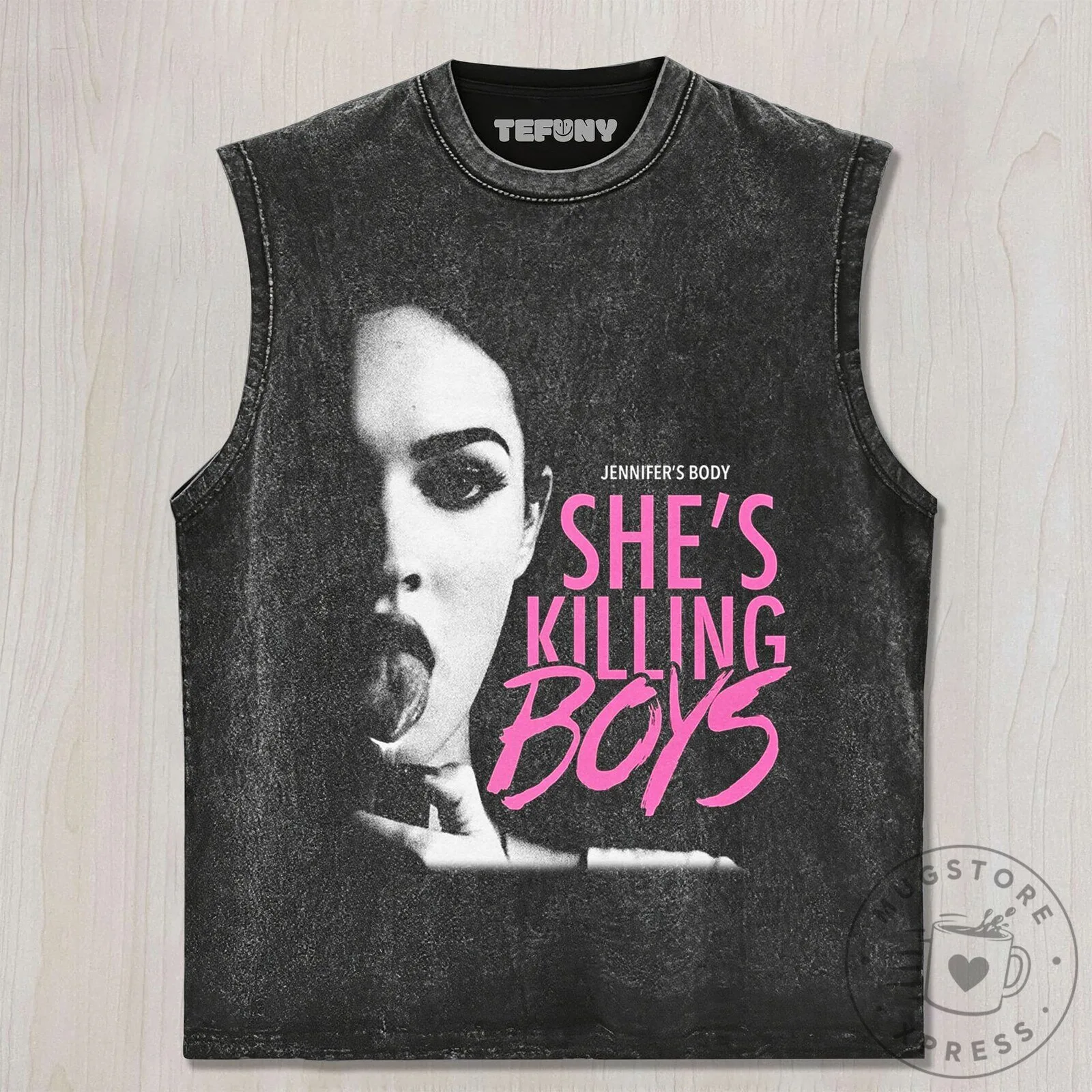 Jennifer's Body She's Killing Boys Movie Poster Black Washed T-Shirt 10 Jennifer