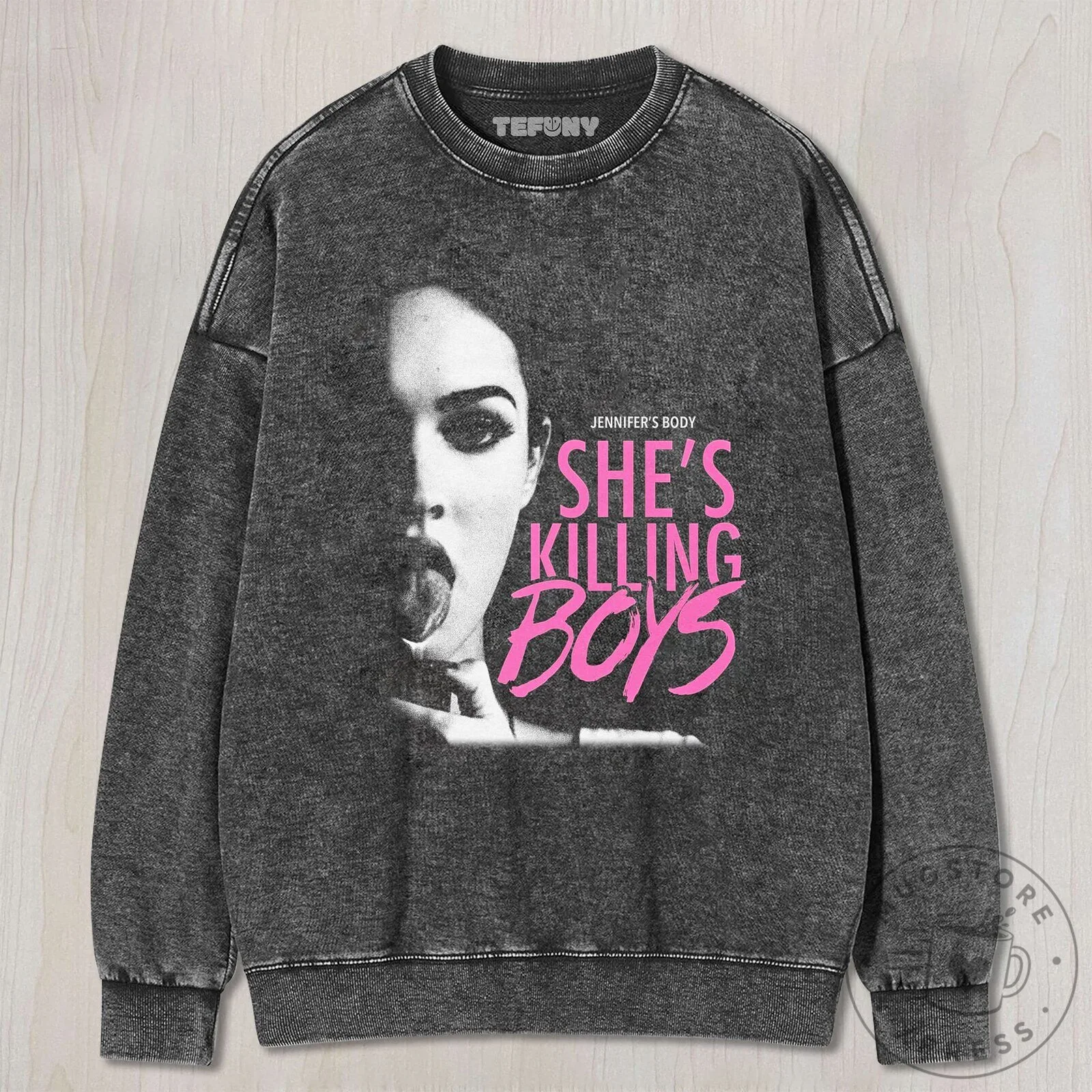 Jennifer's Body She's Killing Boys Movie Poster Black Washed T-Shirt 12 Jennifer